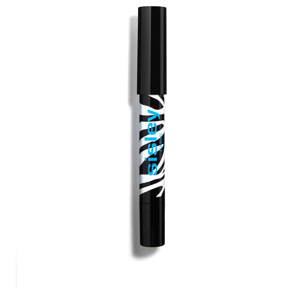 Sisley Phyto-Eye Twist. Stift mit Kappe. Schwarz-weißes Zebra-Design. Blaue Schrift: Sisley Paris.