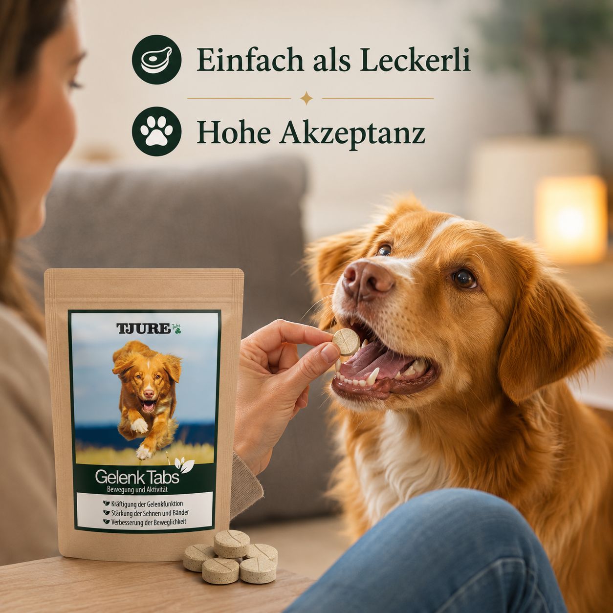 TJURE - Gelenk Tabs 2 x 250 g  Spar Pack | Reduziert Gelenkprobleme | fördert Gelenkgesundheit