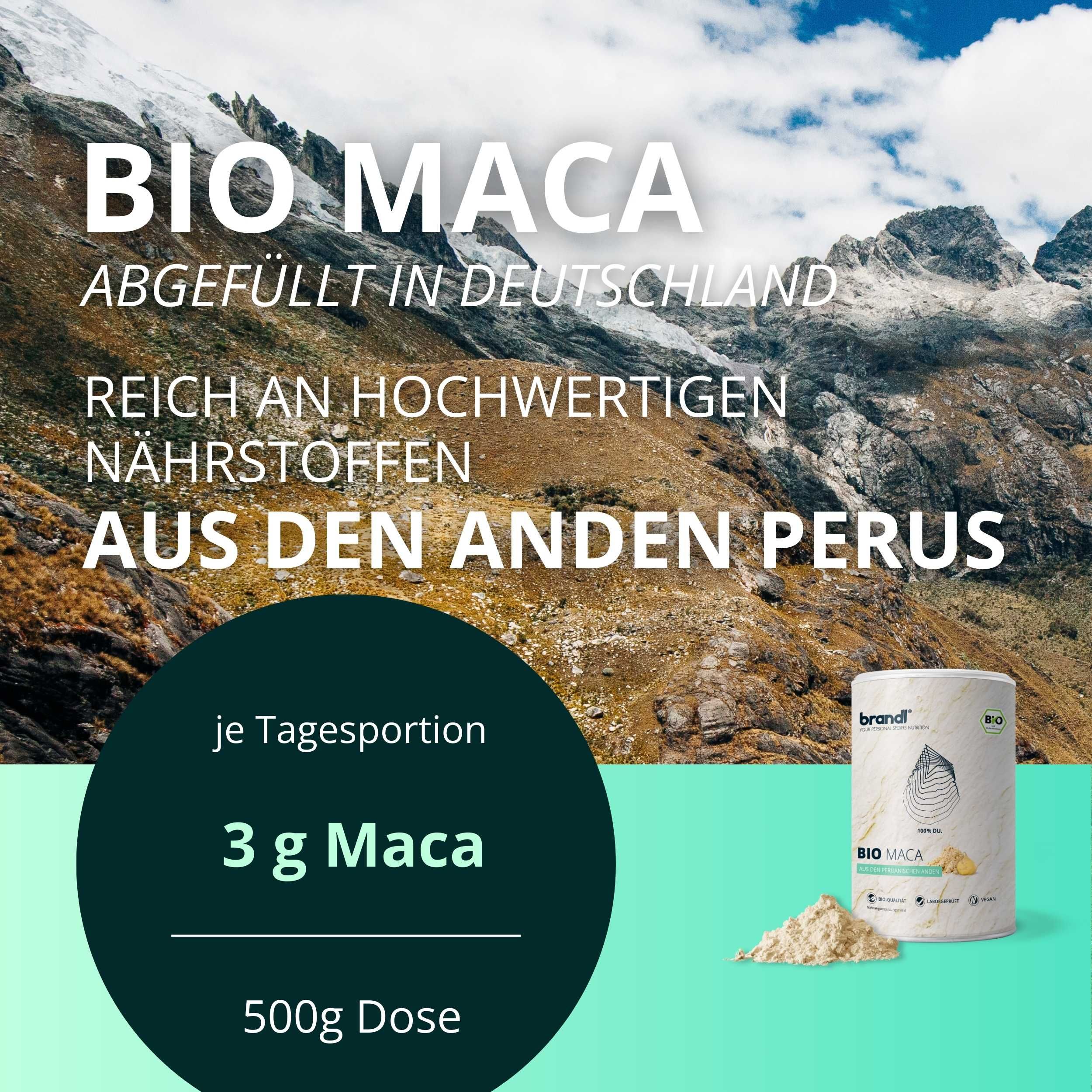 brandl® Maca Pulver Bio (maca powder) von der Wurzel 1000 g