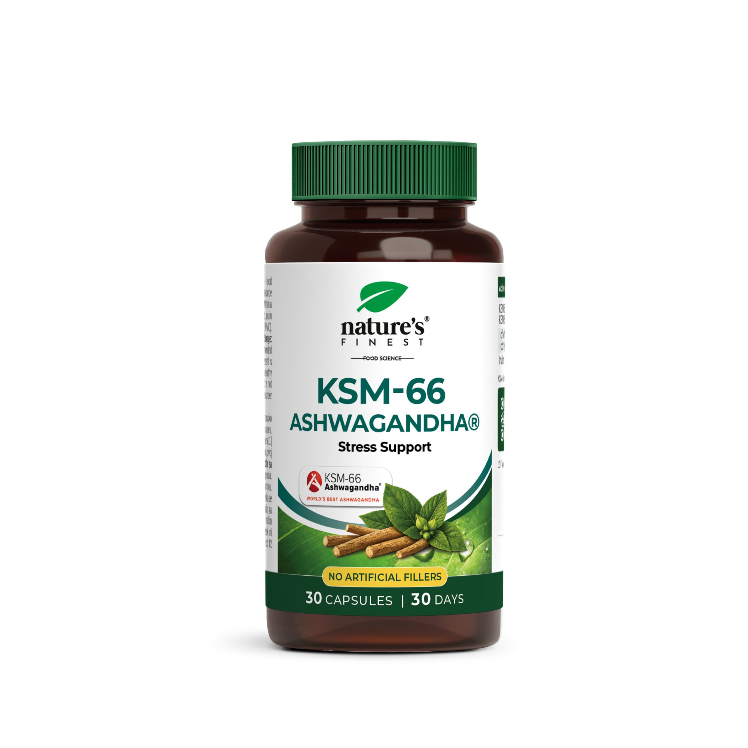 Ksm-66 Ashwagandha Kapseln – 300 mg Extrakt, 5 % Withanolide, vegan 60 St