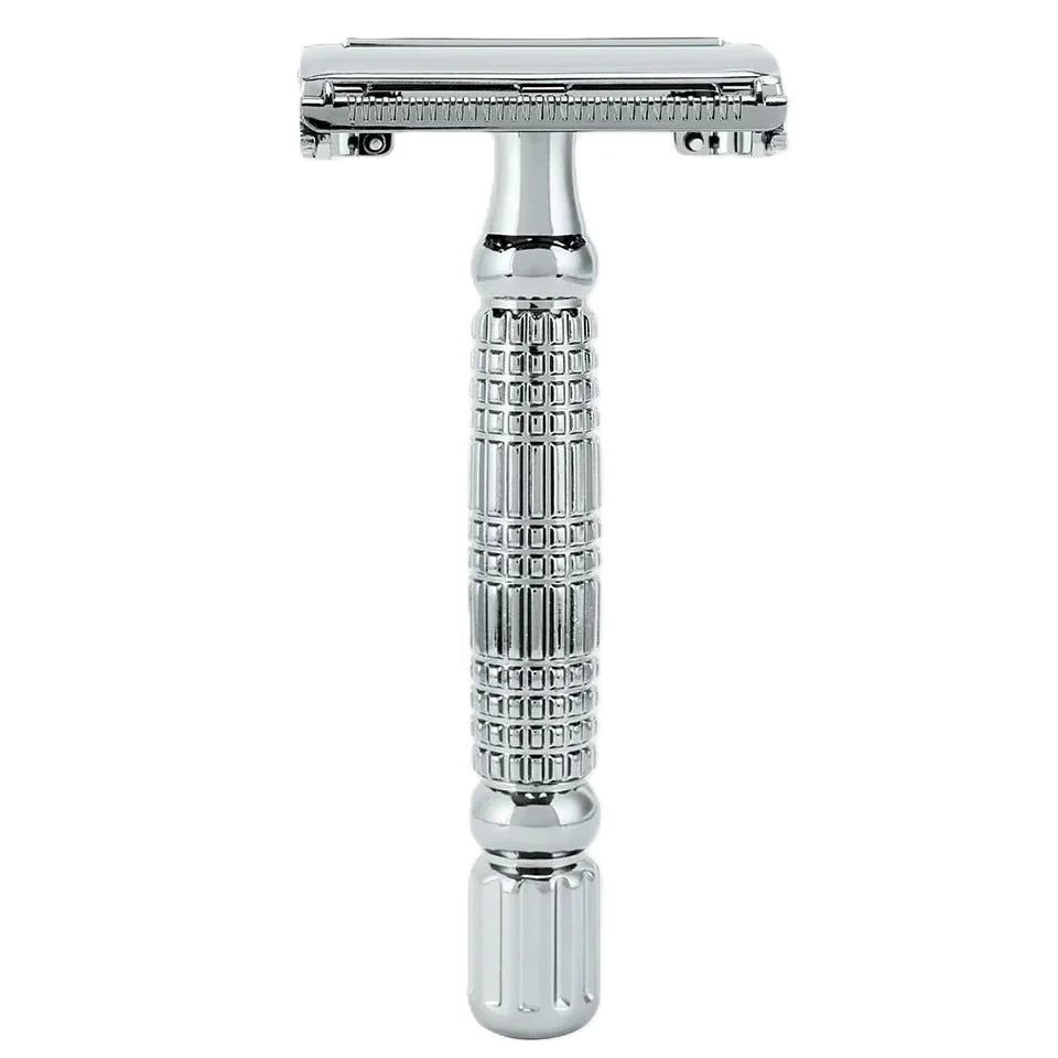 Rockwell Rasierer R1 Rasierhobel – Weiß verchromt 1 St
