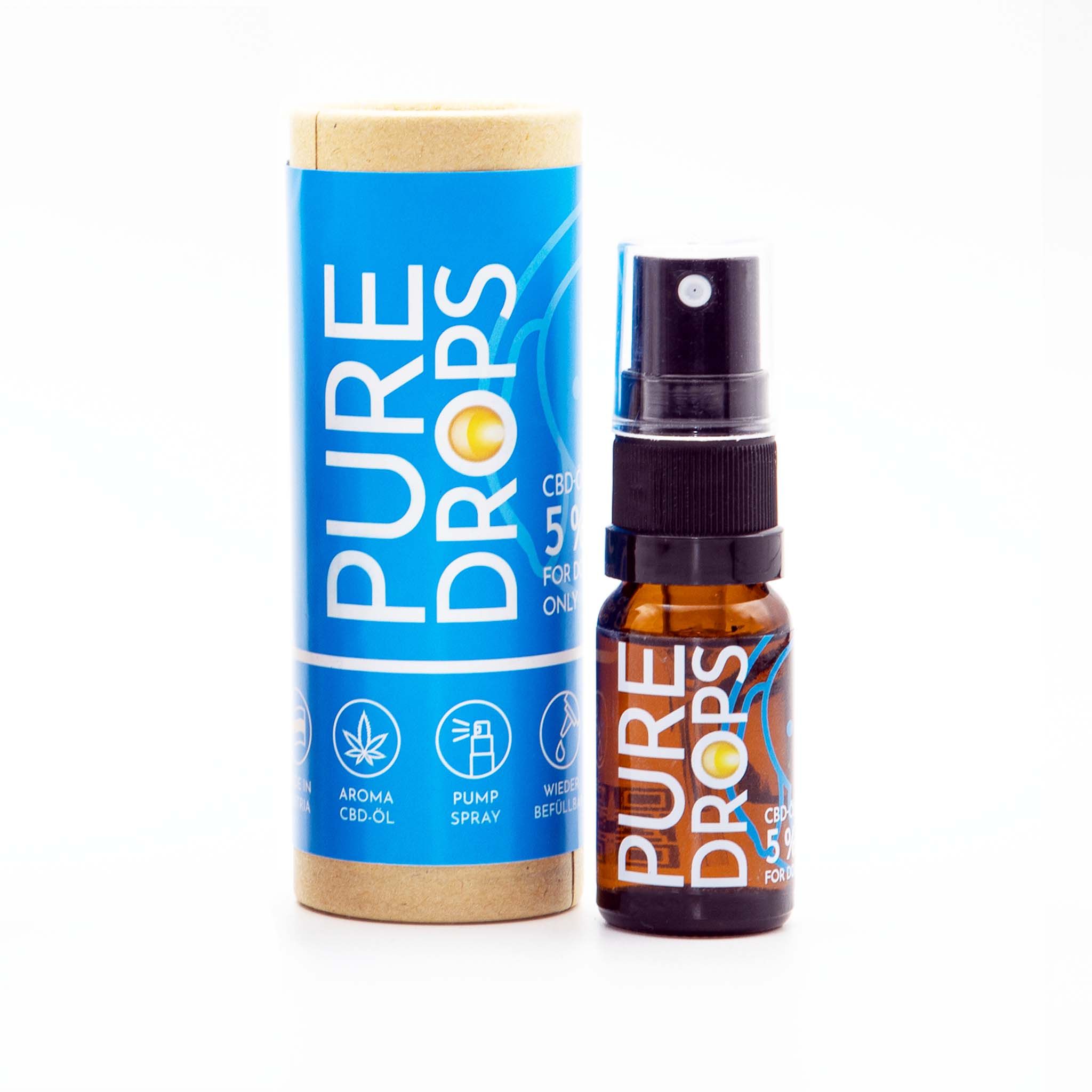 PURE DROPS CBD-ÖL 5%  für Tiere und Hunde