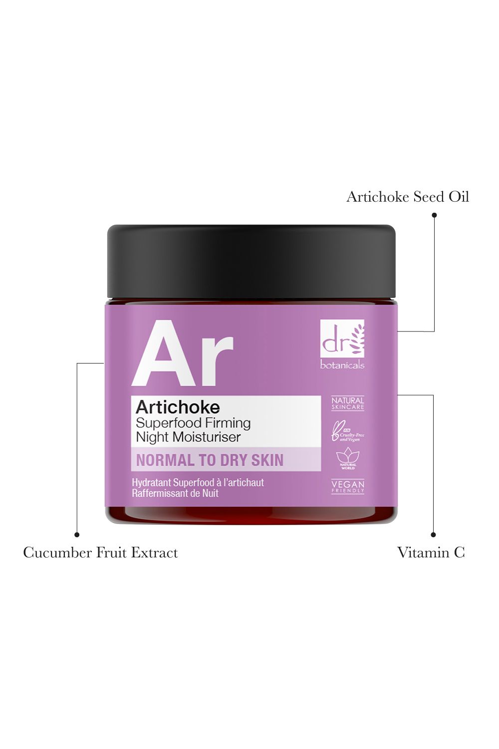 Dr Botanicals Artichoke Superfood Firming Night Moisturiser