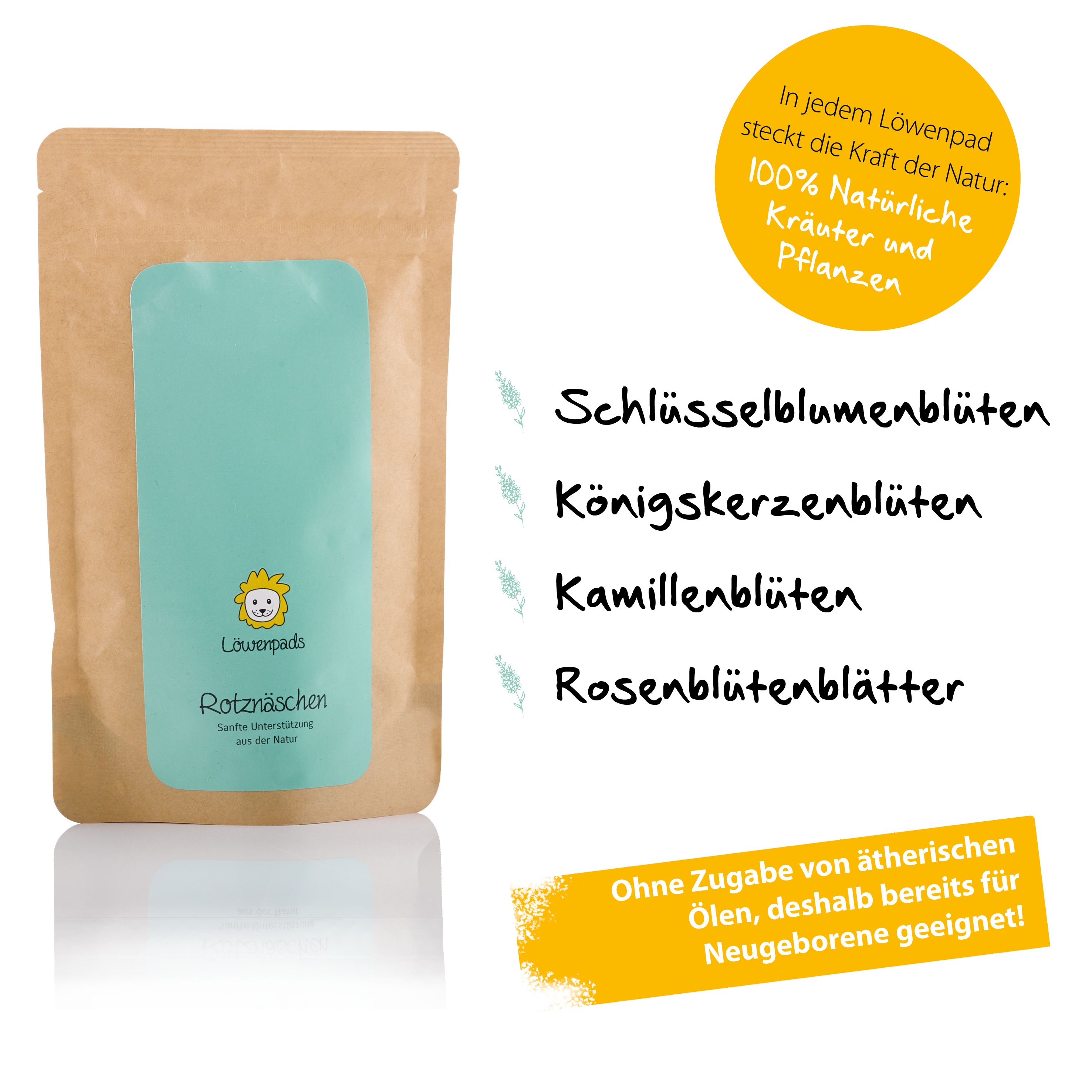 LÖWENKIND Rotznäschen-Kräuterpads Nachfüllpackungen 2x10 St - Shop Apotheke