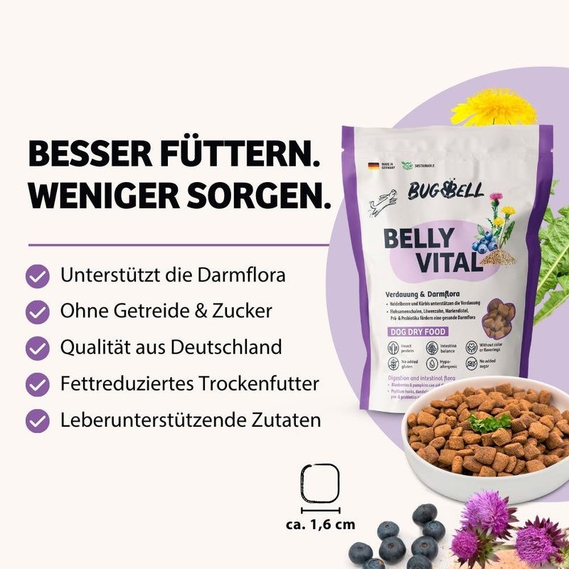 BugBell Trockenfutter BellyVital - Verdauung & Darmflora