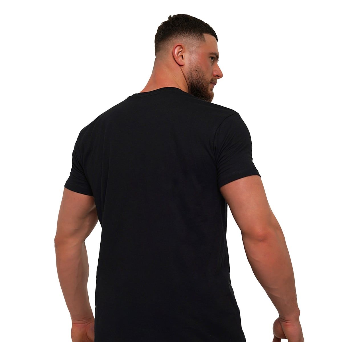 GymBeam T-Shirt Herren Regular Kurzarm Willpower Black
