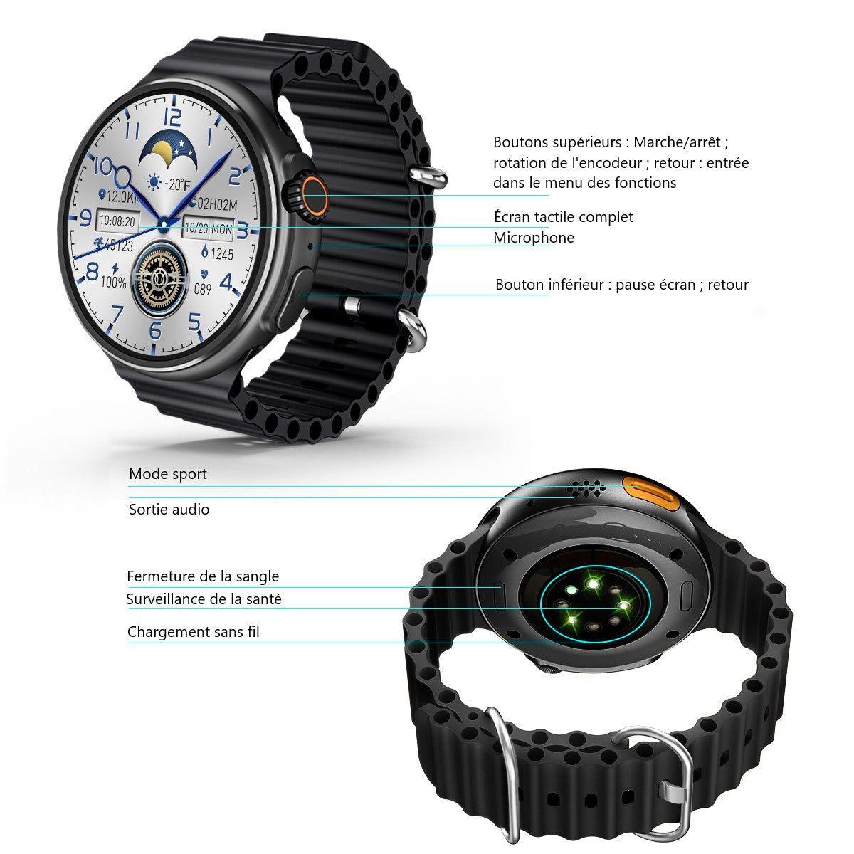 Platyne Multifunktionale Smartwatch