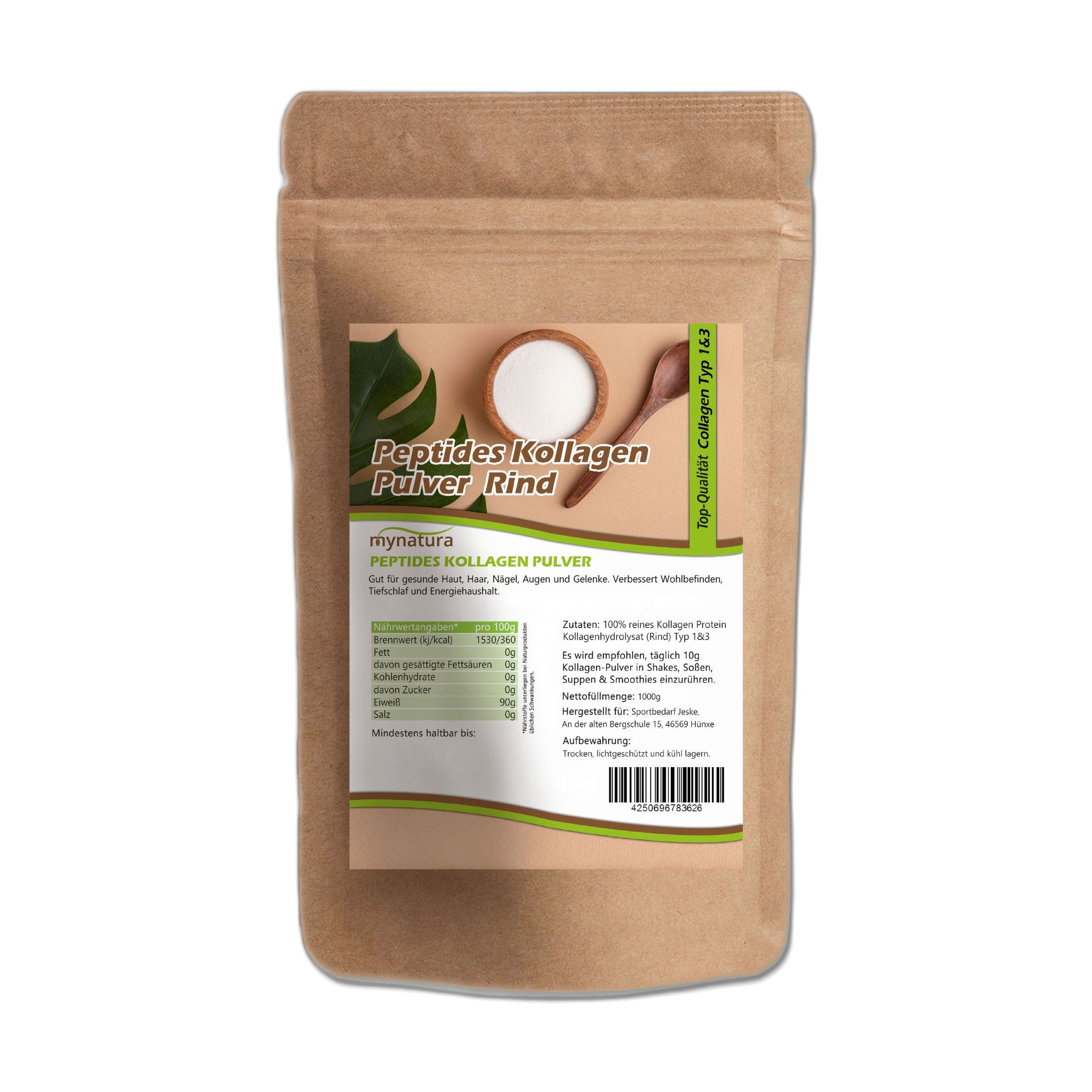 Mynatura Rinderkollagen Pulver 500 g