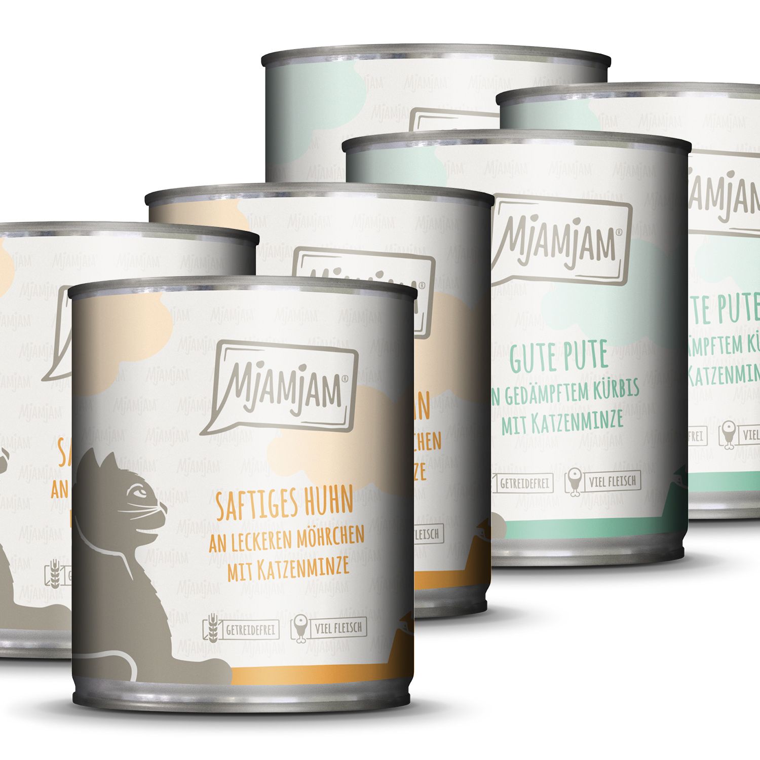 MjAMjAM - leckere Mahlzeiten Monopaket I 6x800 g Futter