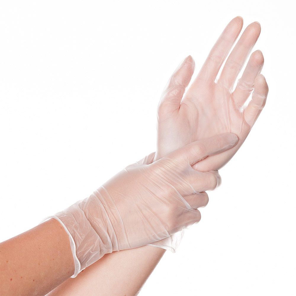 Vinyl Handschuhe, puderfrei - Größe M