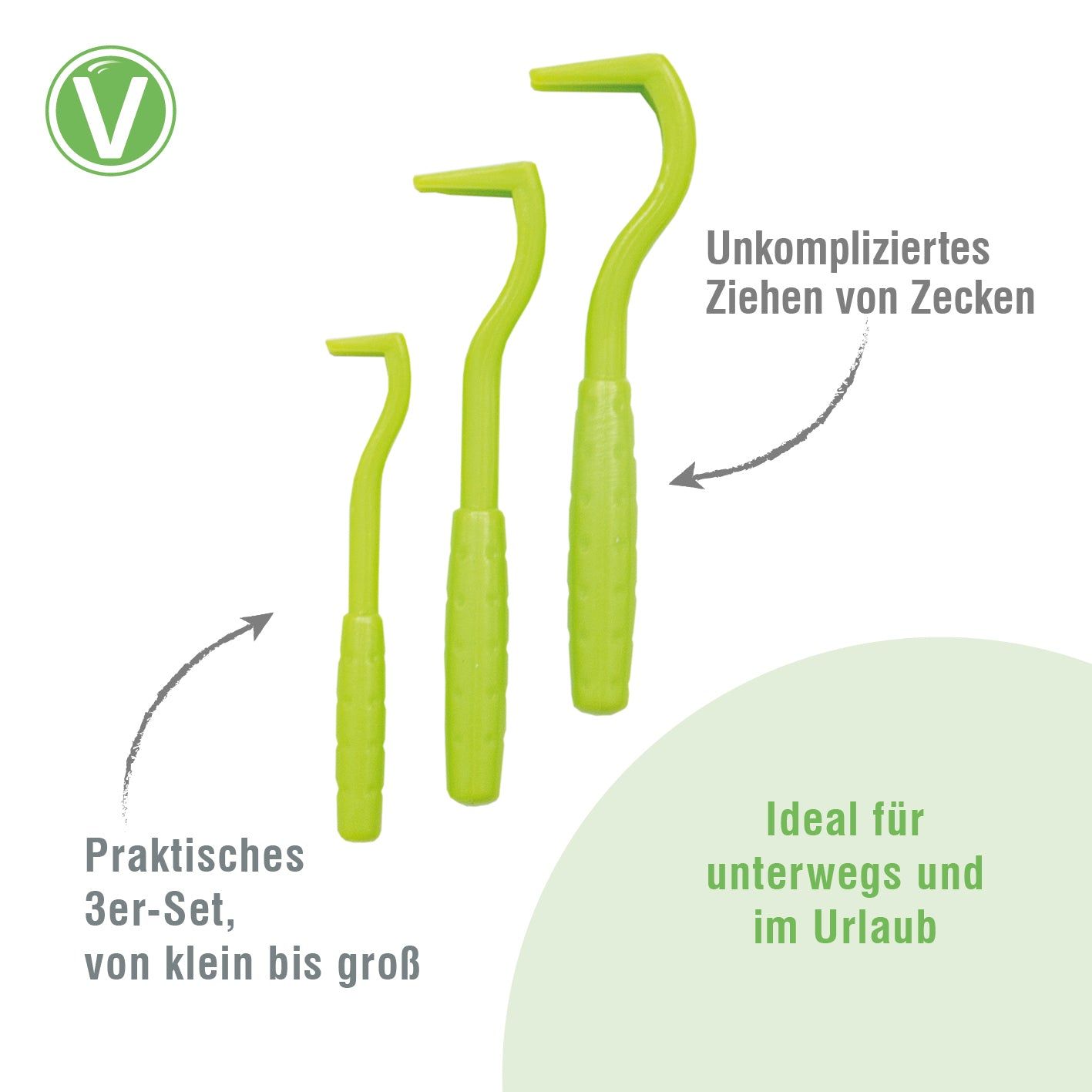 Vetlando Zeckenhaken 3er Set