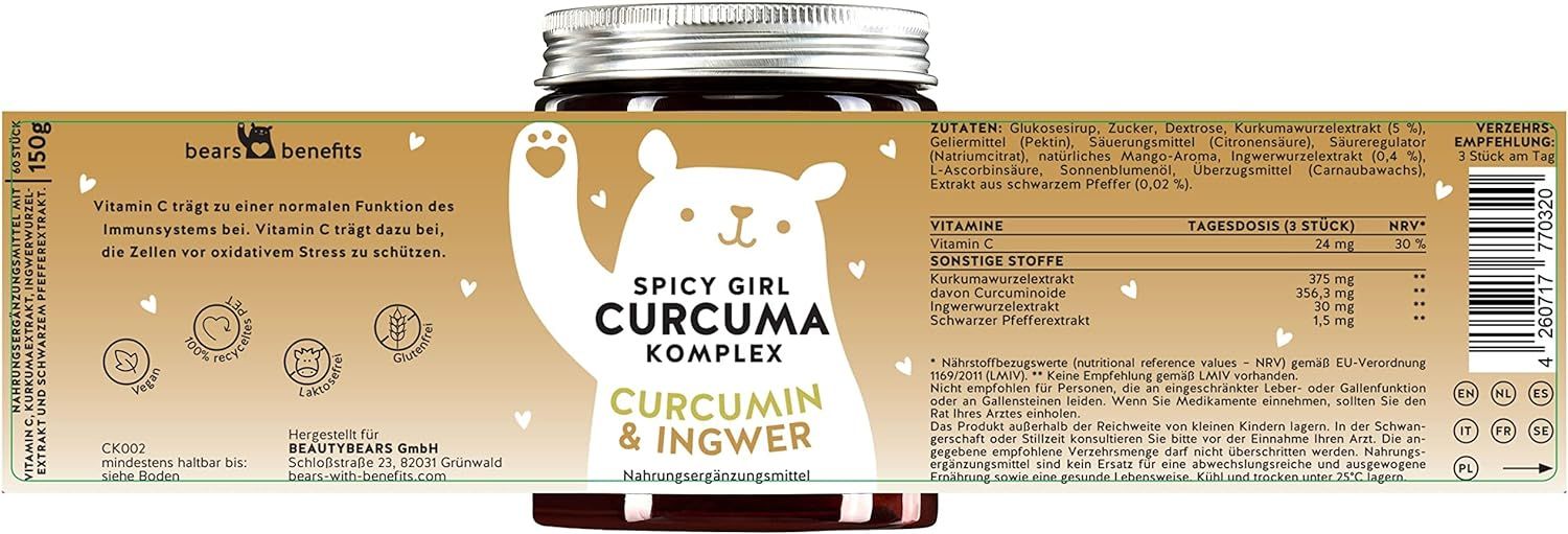 Bears with Benefits Spicy Girl Curcuma Komplex