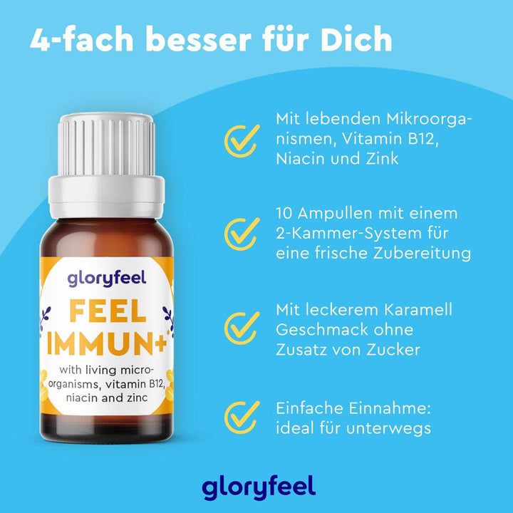 gloryfeel® Feel Immune Plus Energie Shot 10 St - SHOP APOTHEKE