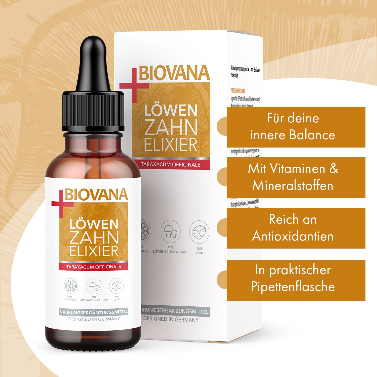 Biovana Löwenzahn Elixier Tropfen