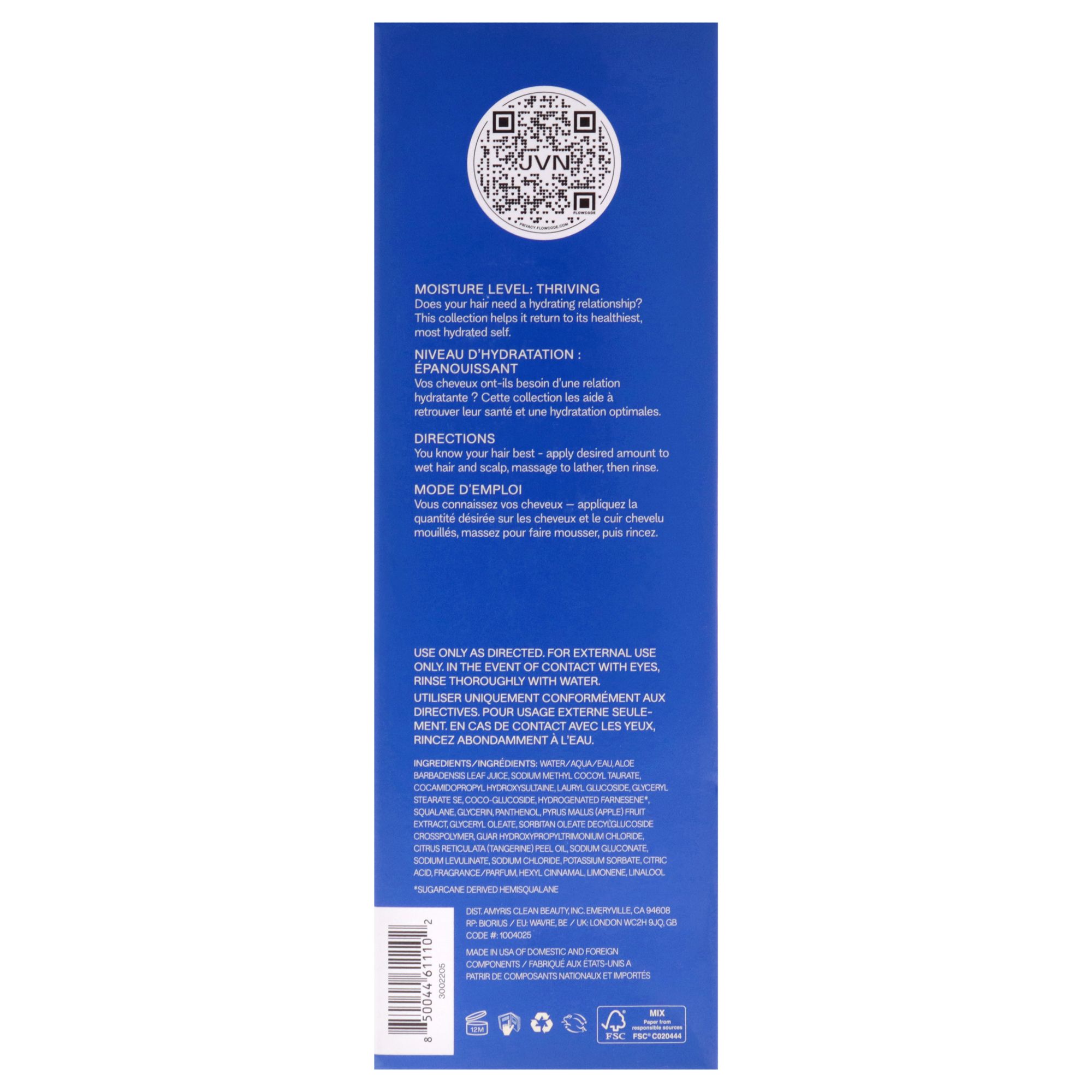 Nurture Hydrating Shampoo by JVN for Unisex