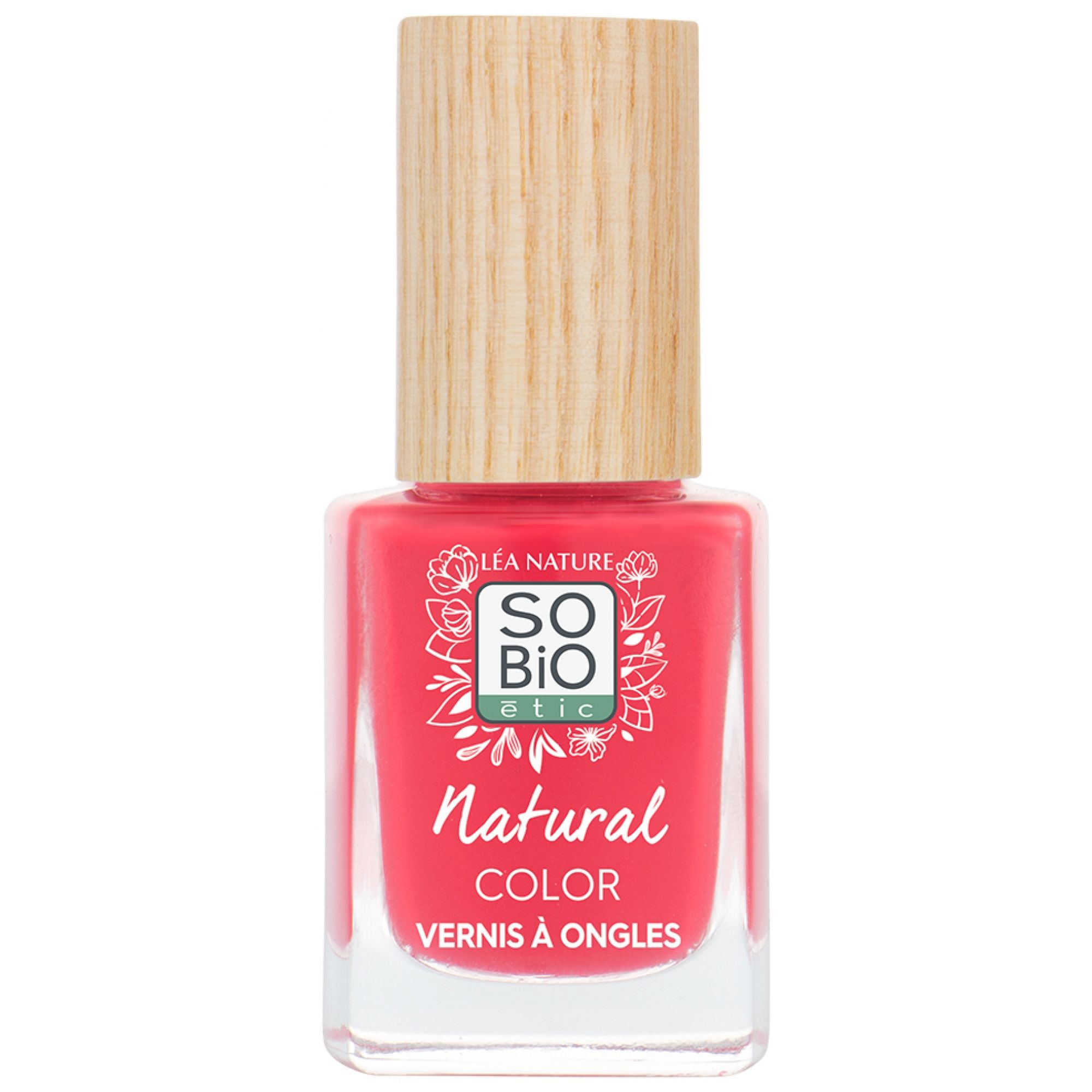 Léa Nature SO BIO étic Natural Color Nagellack (Farbe : Vibrierende Koralle) 7x2,5x2,6 cm