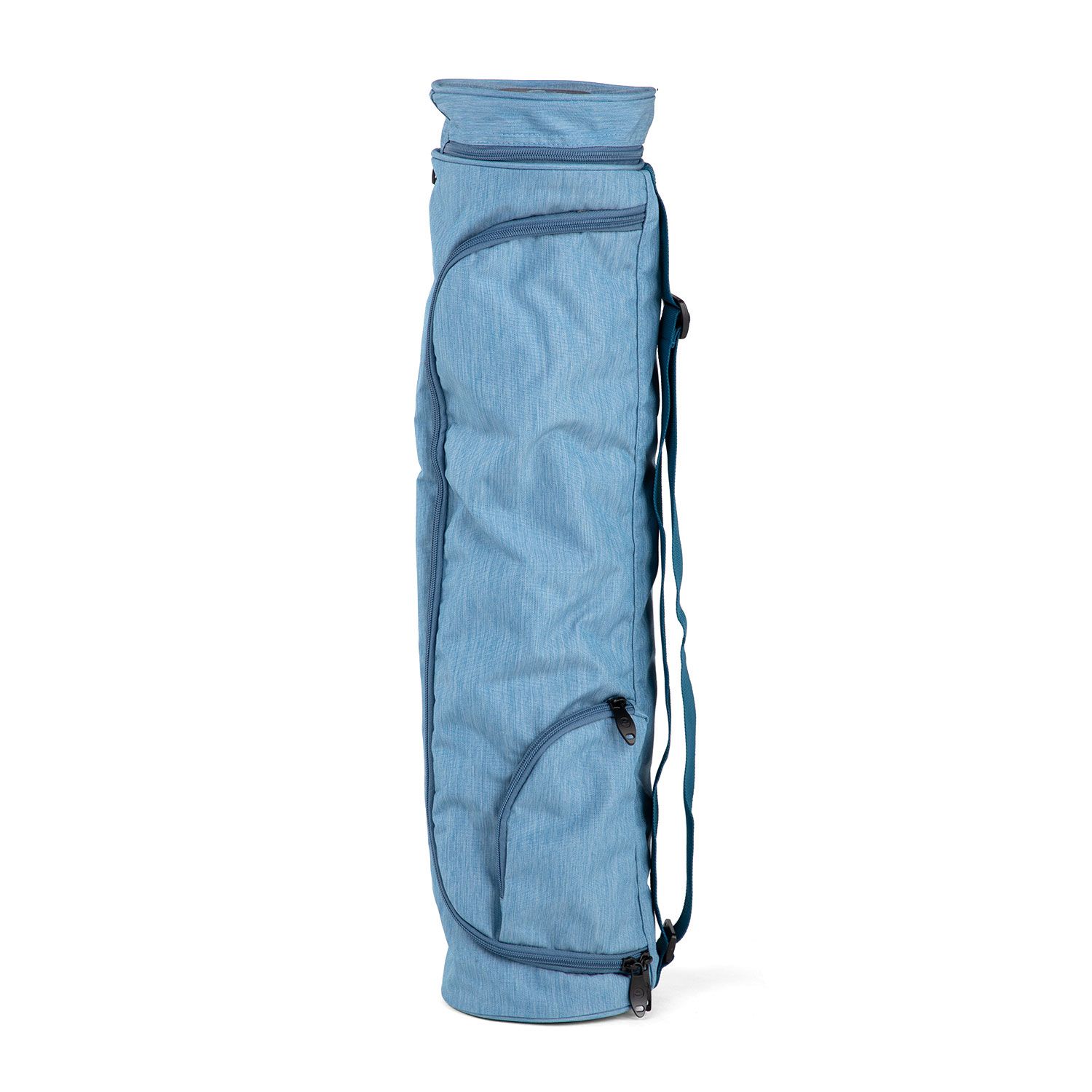 Yogamatten Tasche Asana Bag 60 graublau meliert, Polyester/Polyamide bestickt