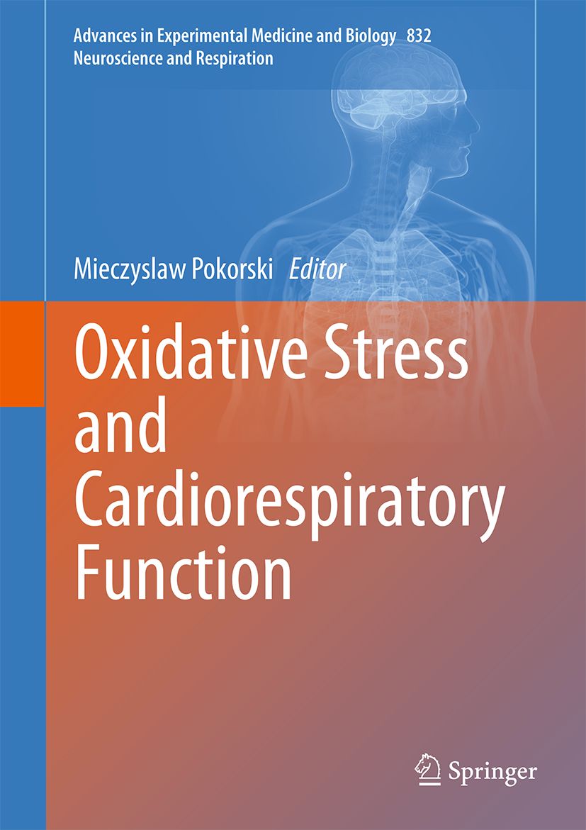 Buchcover: Oxidativer Stress und kardiorespiratorische Funktion. Herausgeber: Mieczysław Pokorski. Verlag: Springer.