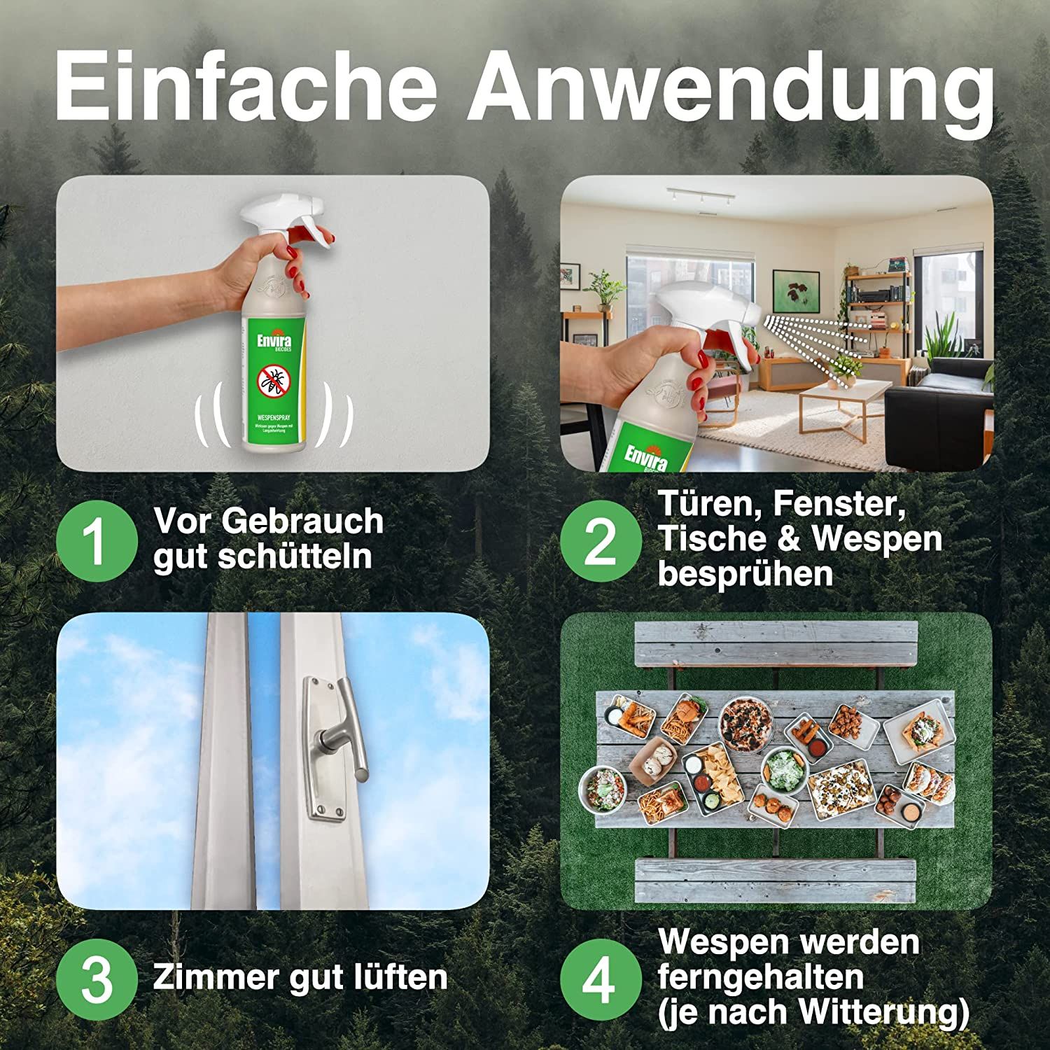 Envira Wespen Abwehrspray im Nachfüllpack