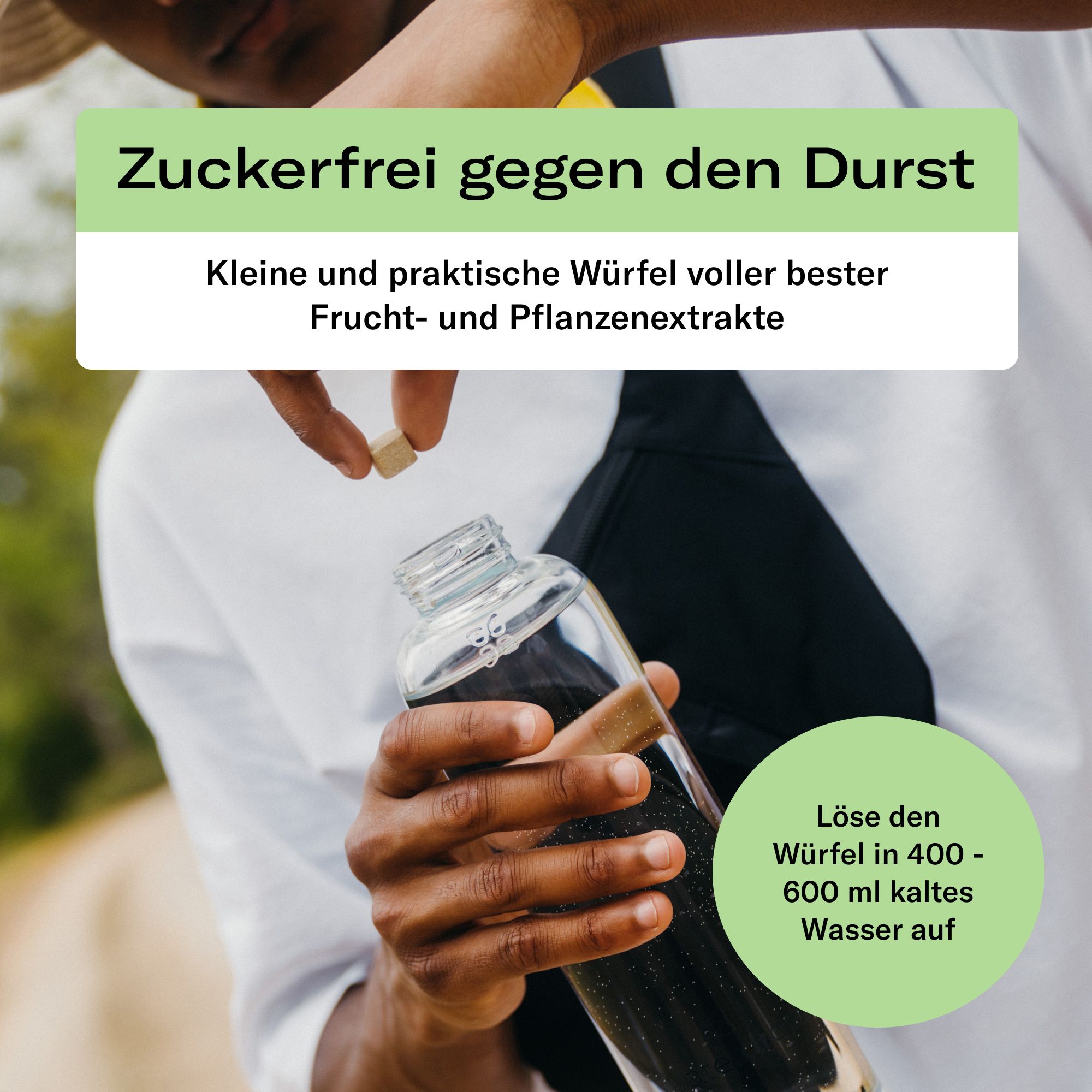 waterdrop® EISTEE Set – 36 Würfel mit Tee & Vitaminen – Zitrone, Pfirsich, Himbeere – zuckerfrei