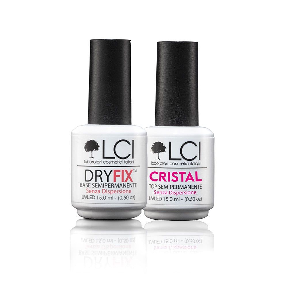 LCI Cosmetics - Combo Pack: Base DryFix 15 ml + Cristal Top DryFix 15 ml