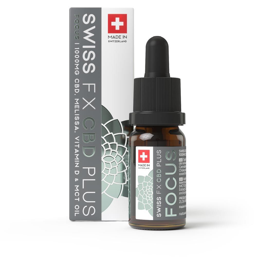 CBD Swiss FX Plus Focus Tropfen 10 ml