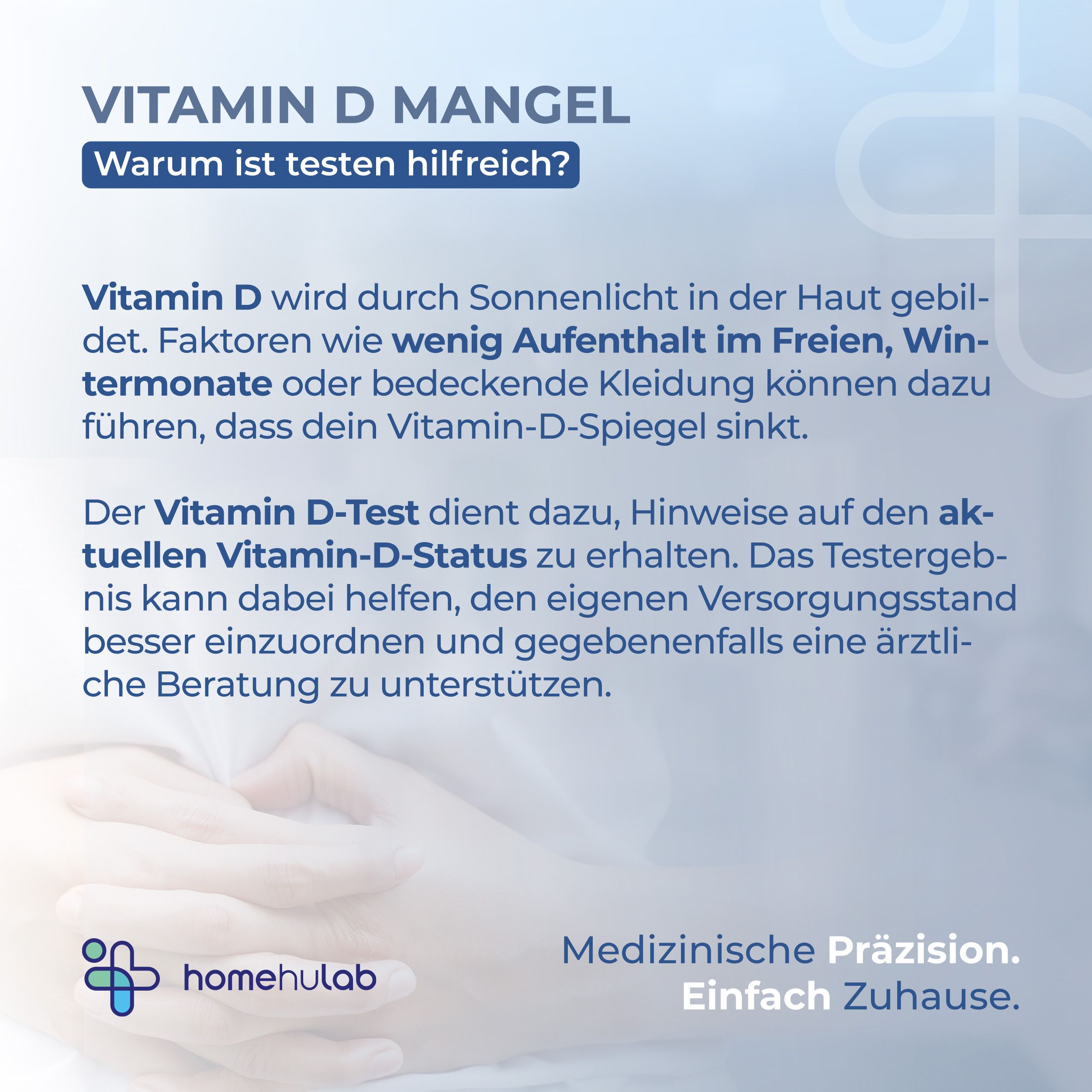 Homehulab 2x Vitamin-D Schnellest – einfacher Selbsttest für Zuhause - Ergebnis in Minuten