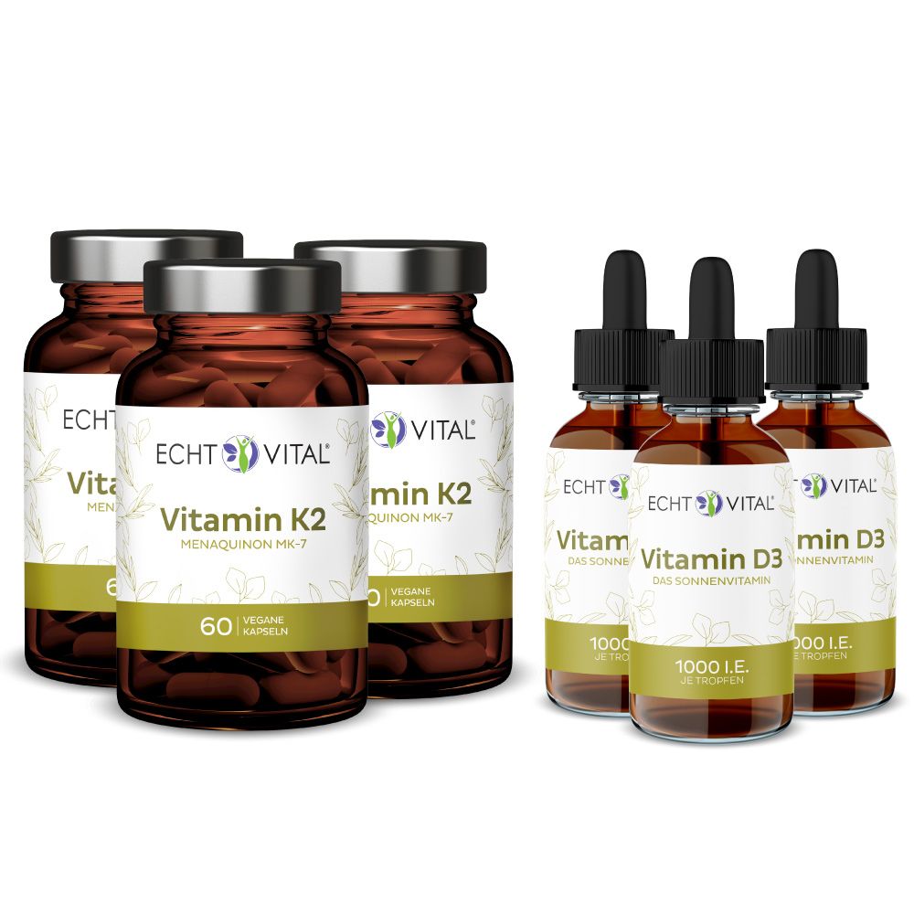 Echt Vital Vitamin K2 + D3 Premiumpaket