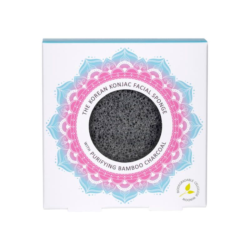 The Konjac Sponge Co. Mandala Konjac Facial Sponge Bamboo Charcoal