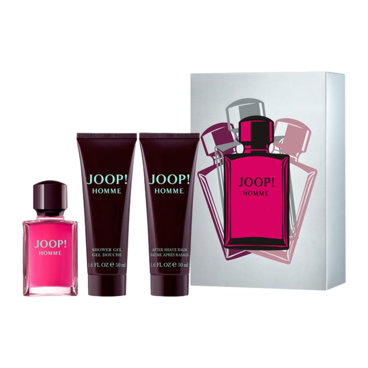 Joop!, Homme Set = E.d.T. Nat. Spray 30 ml + After Shave Balm 50 ml + Shower Gel 50 ml