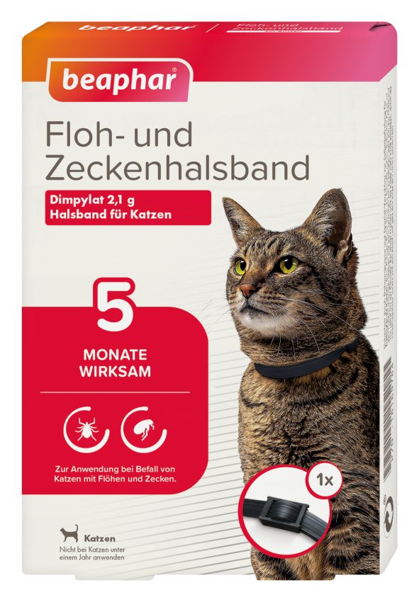 Beaphar - Floh- und Zeckenhalsband für Katzen