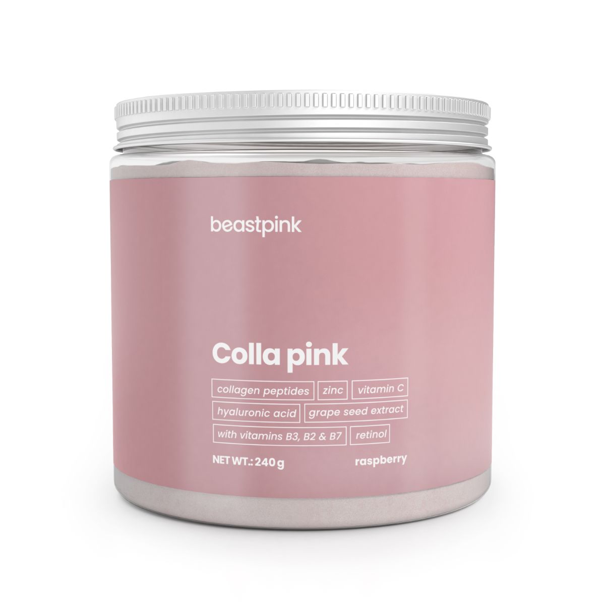 GymBeam Colla Pink Kollagenpeptide Pulver 240 g