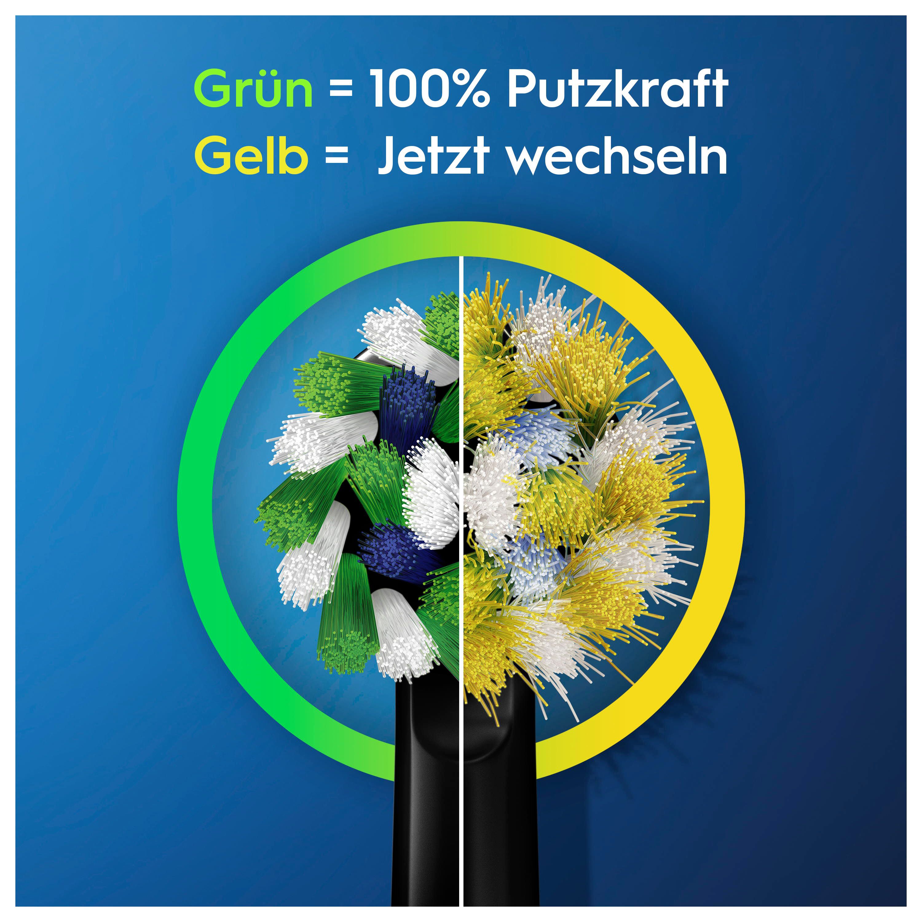 Oral-B - Elektrische Zahnbürste "Pro 3 + Reiseetui Floral Design" in Schwarz