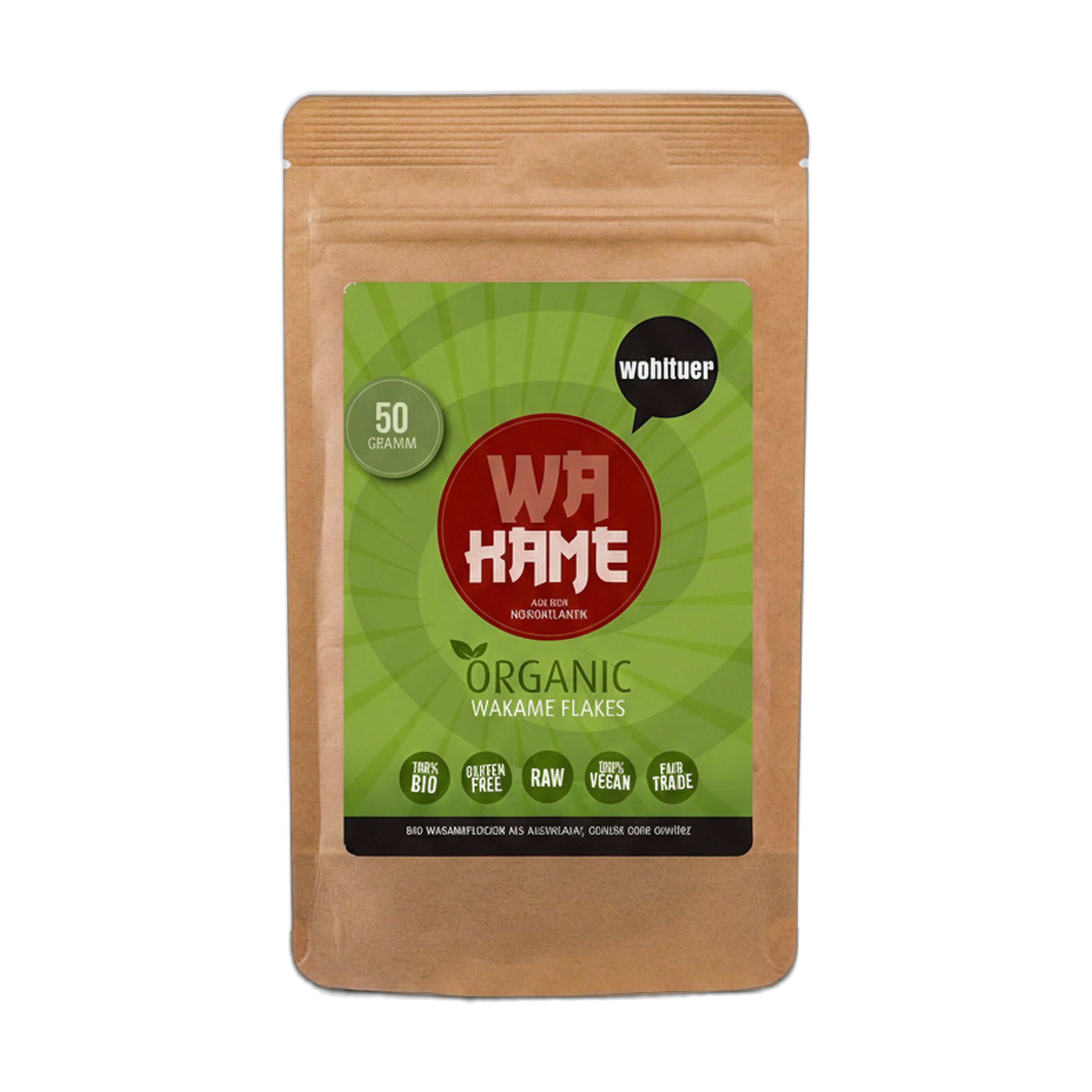 Wohltuer Bio Wakame Flocken Rohkost 50 g