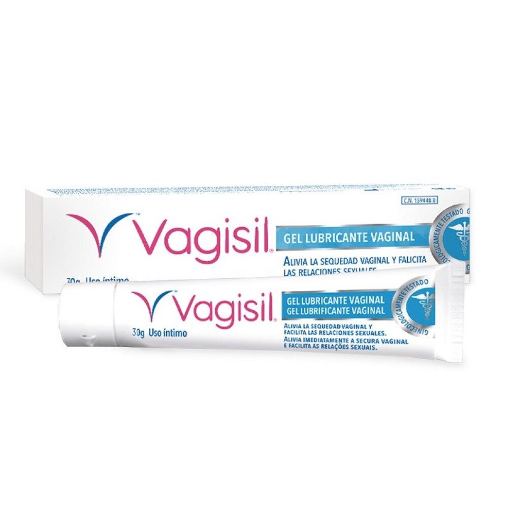 Vagisil Gleitgel Tube und Verpackung. 30g.