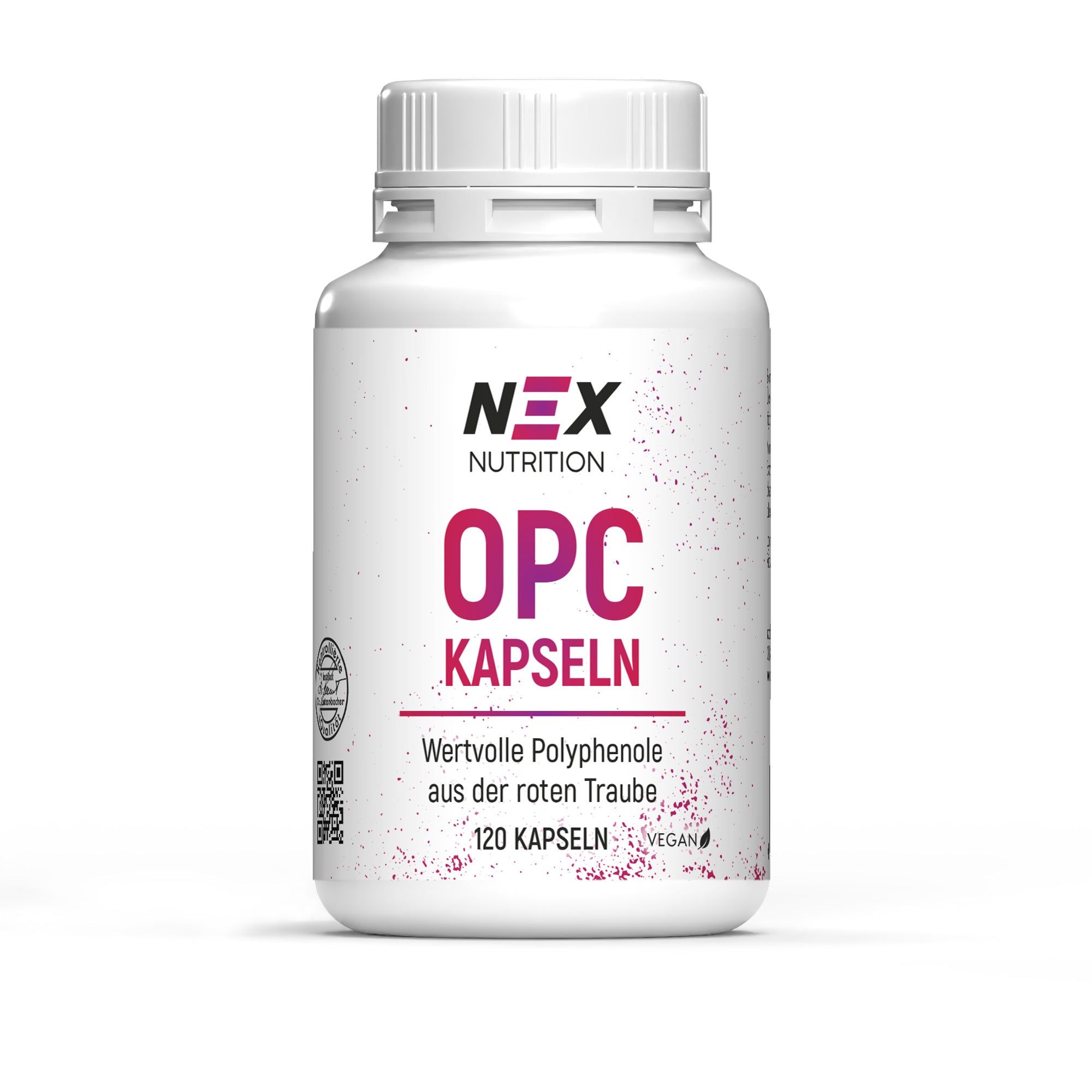 NEX OPC Kapseln - 350 mg aus hochwertigem Traubenkernextrakt vegan 120 St