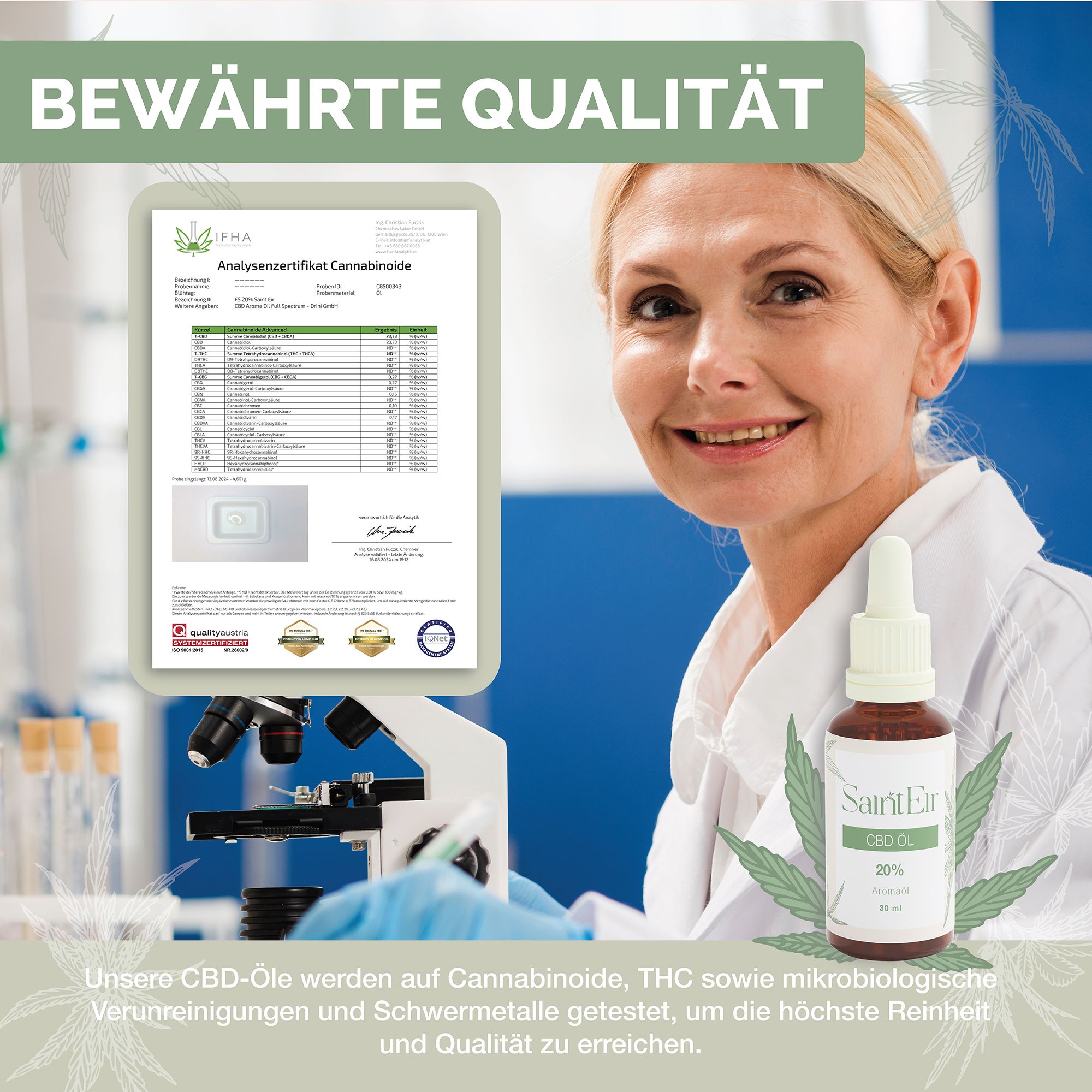 Saint EIR CBD Öl 20% Vollspektrum - 6000 mg Cannabidiol