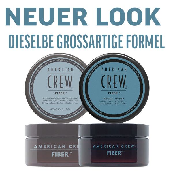 Zwei Dosen und zwei Tiegel. Aufschrift: Neuer Look, gleiche Formel. Produktnamen und Markenlogo deutlich sichtbar.