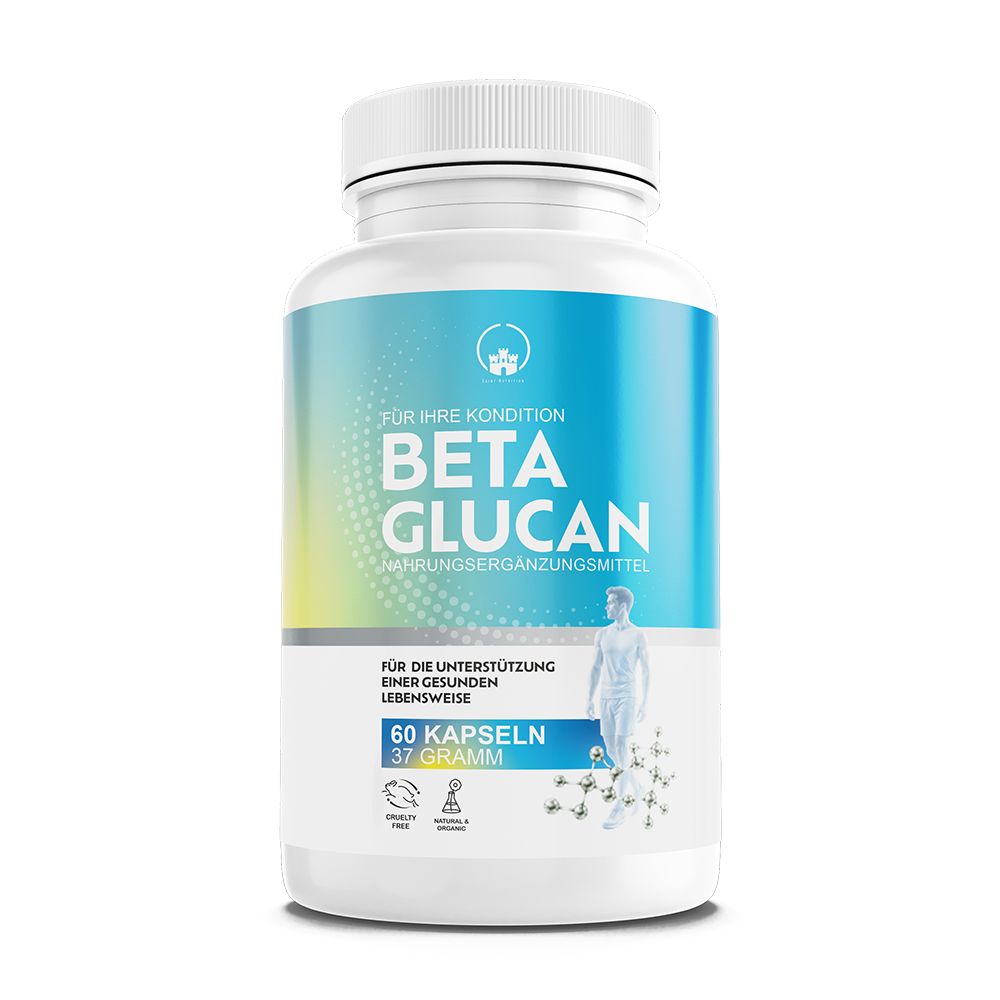 Saint Nutrition Beta Glucan Kapseln | Hochdosiert - Ergänzung vom Immunsystem & Cholesterin 1 St