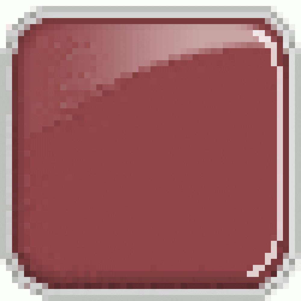 Quadratische, rote Lippenstiftfarbe in einem quadratischen Rahmen.