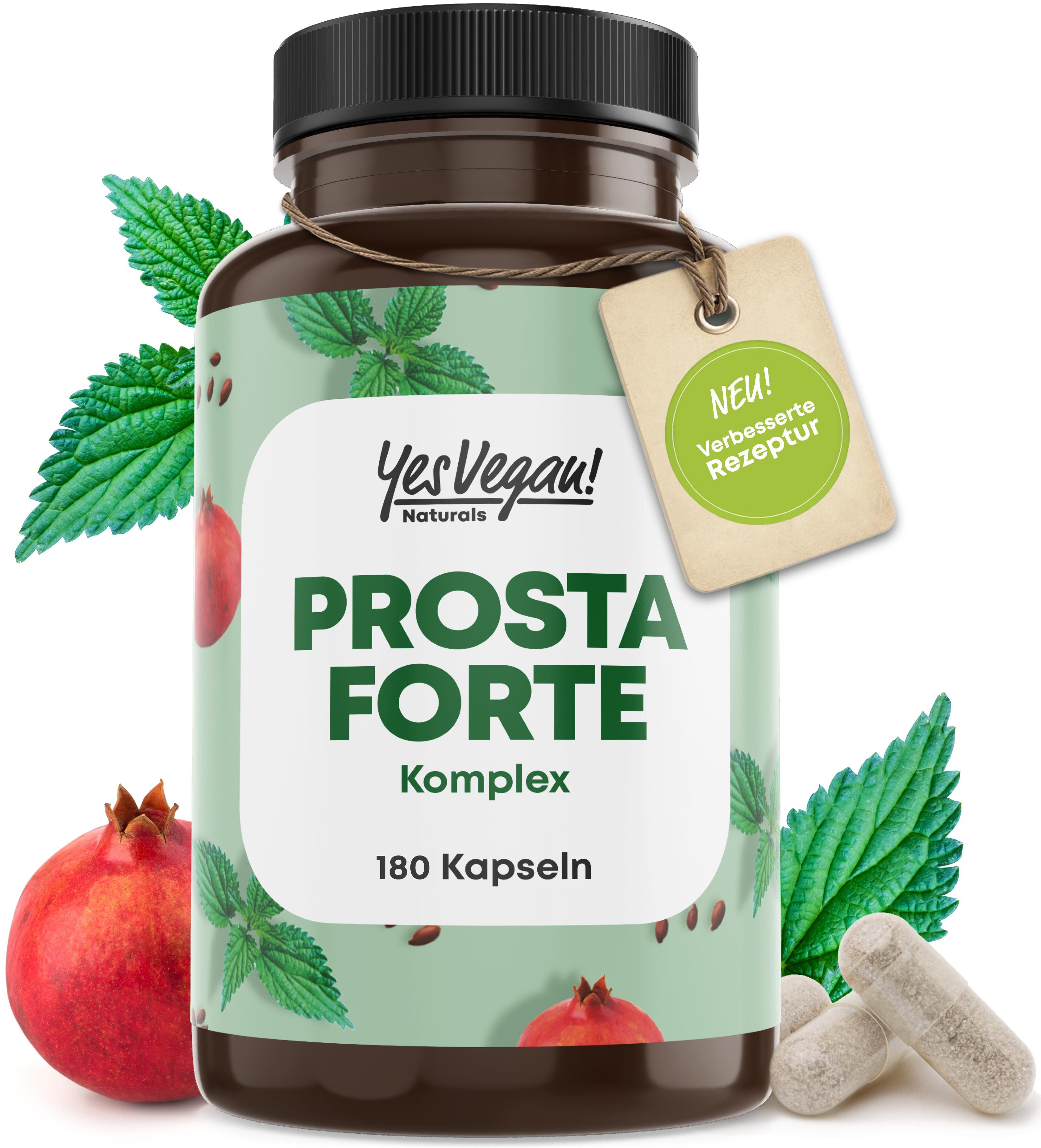 Prostata Forte Komplex hochdosiert, Kürbiskern, Brennnessel, Granantapfel, Selen PREMIUM