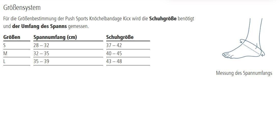 Ofa Push Sports Knöchelbandage Kicx