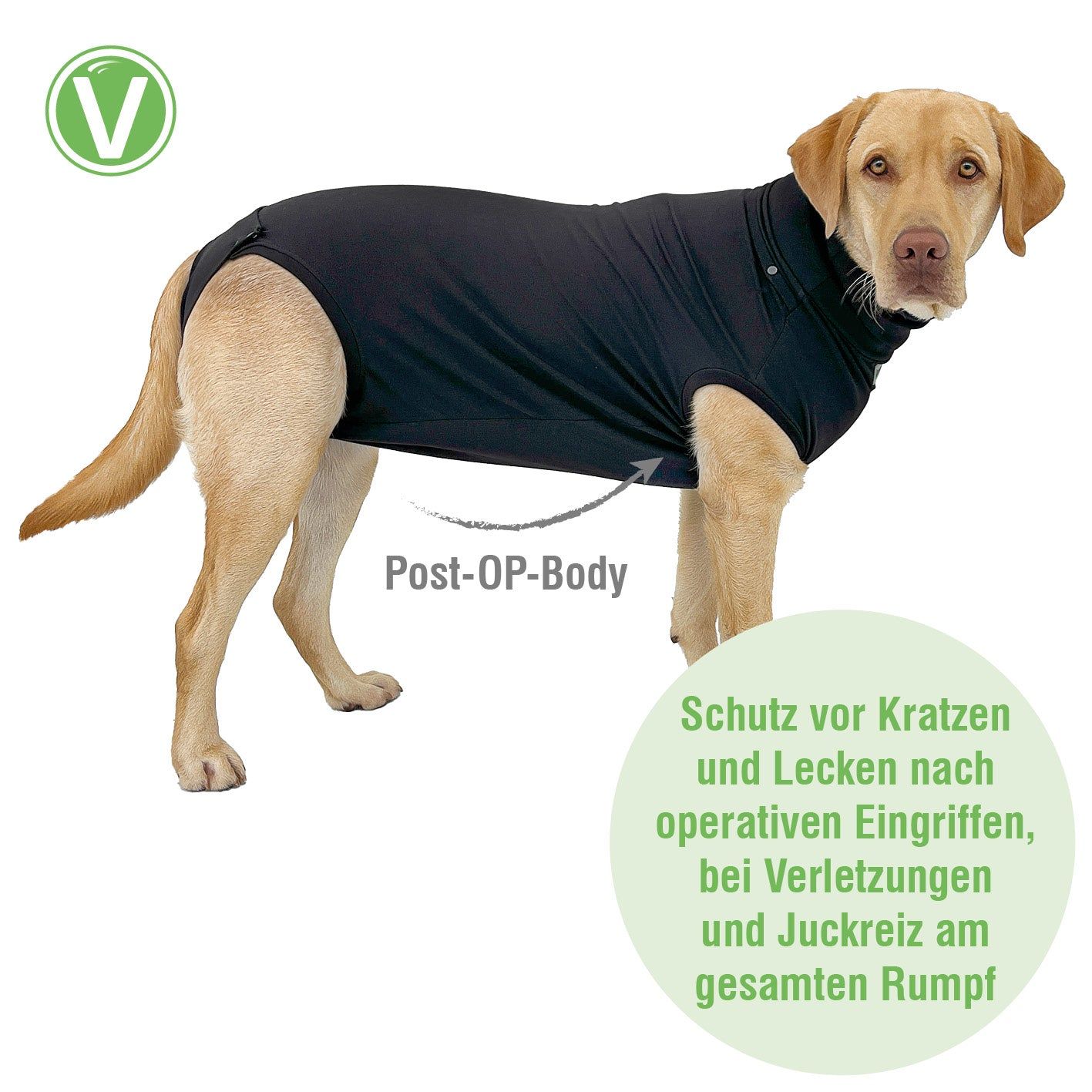 Vetlando Post-Op Body Schwarz