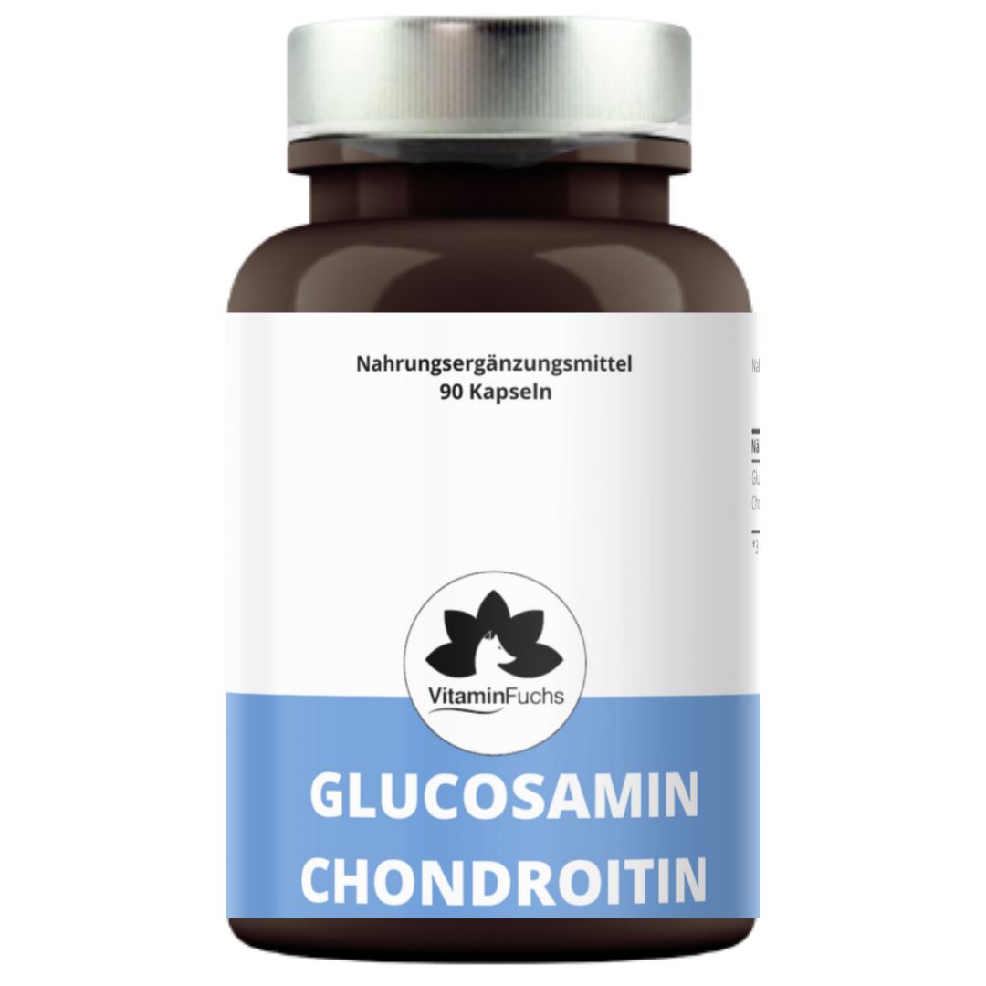 Glucosamin und Chondroitin Kapseln - Hochdosiert von VitaminFuchs