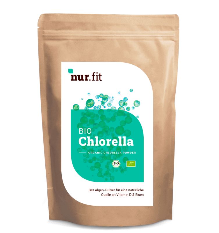 nur.fit BIO Chlorella Pulver 250 g