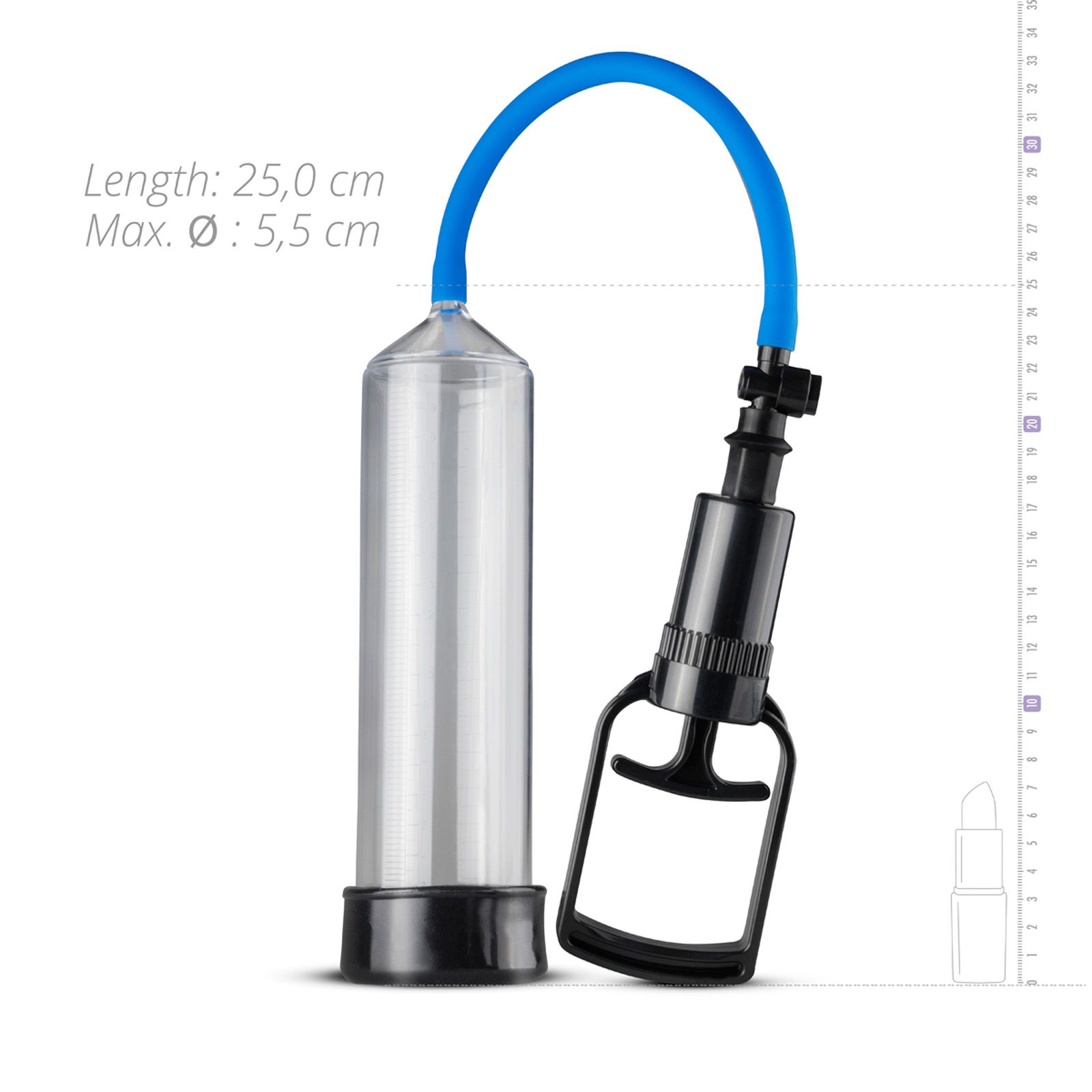 Easytoys - Penispumpe mit Griff Transparent