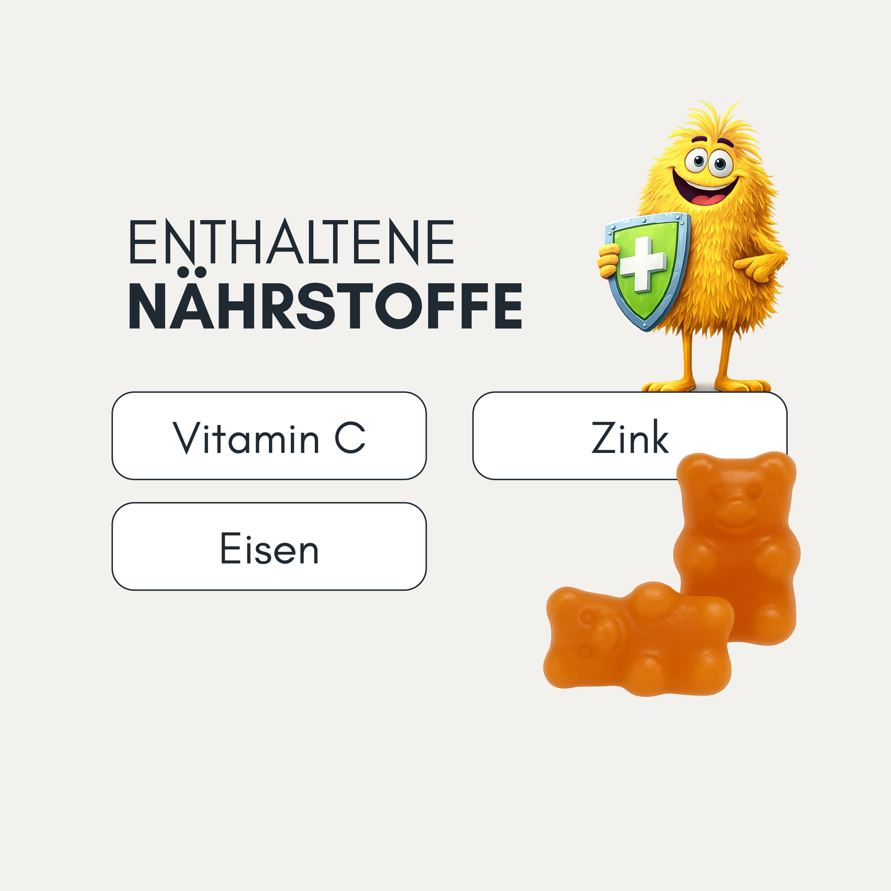 Gumtamin Kinder Immun Vitamin C Gummibärchen