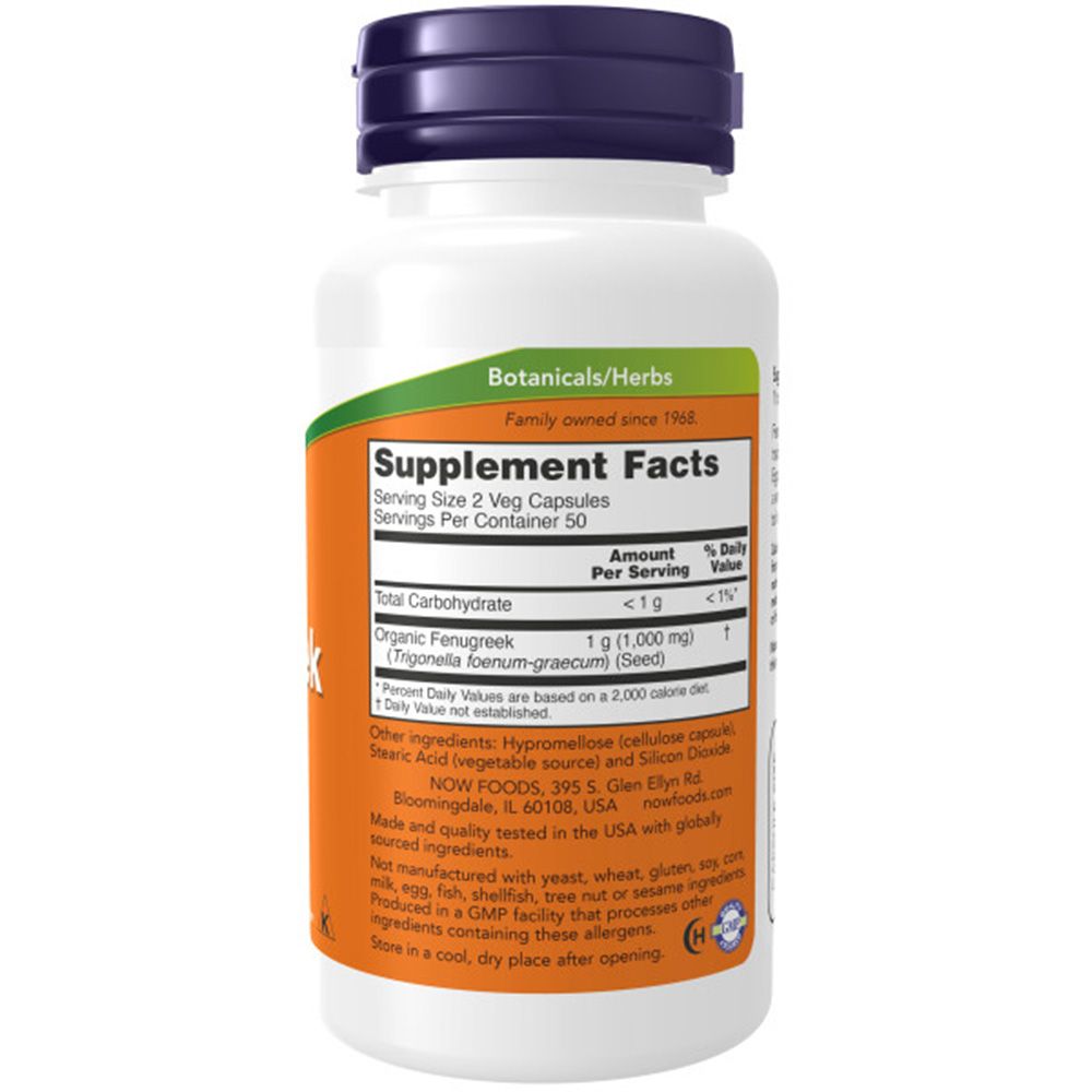 Now Foods, Fenugreek, 500mg
