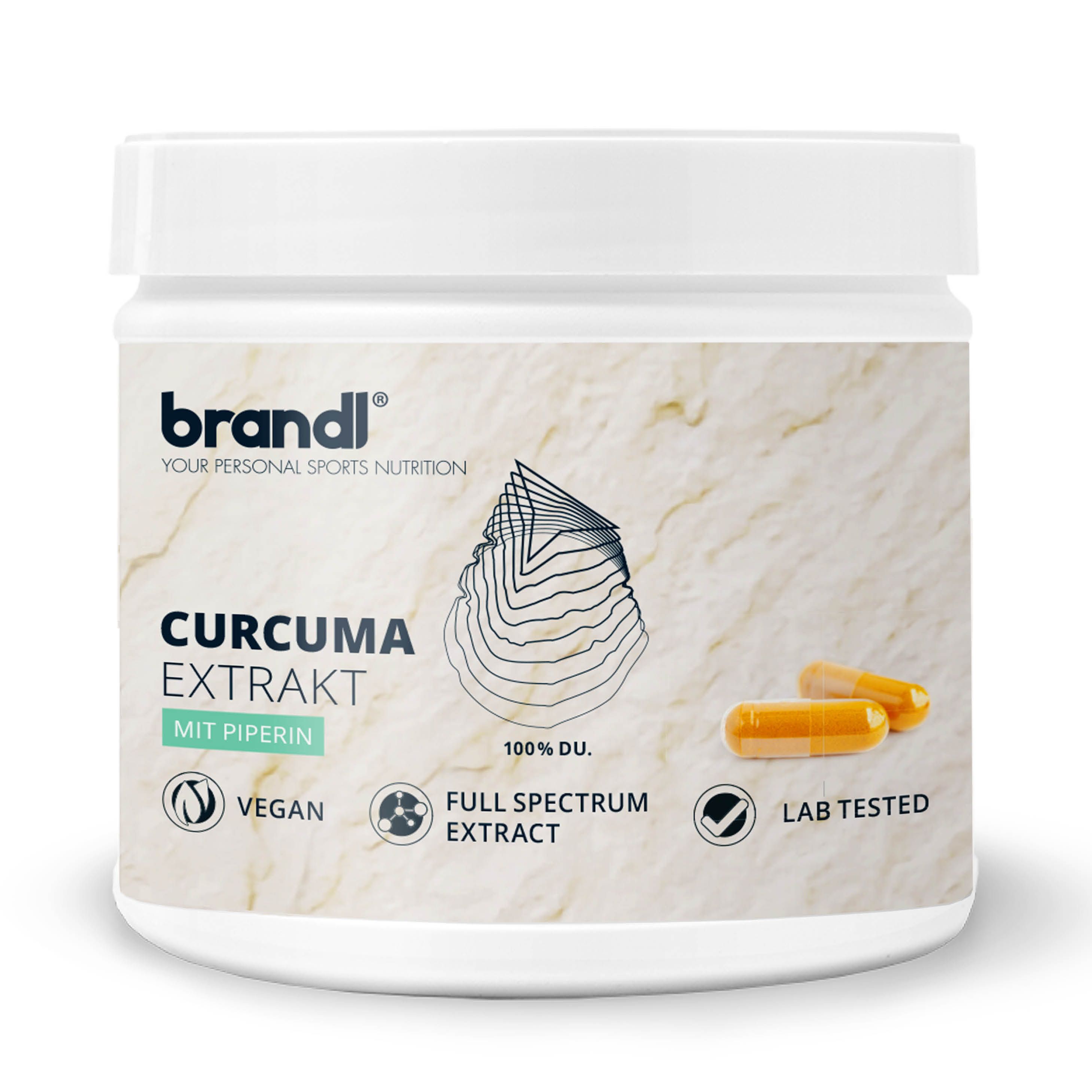 brandl® Curcuma Extrakt mit Curcumin (Curcuminoide) & Piperin