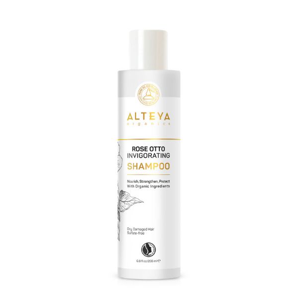 Alteya Organics Stimulierendes Rosenöl-Shampoo für trockenes und geschädigtes Haar 200 ml